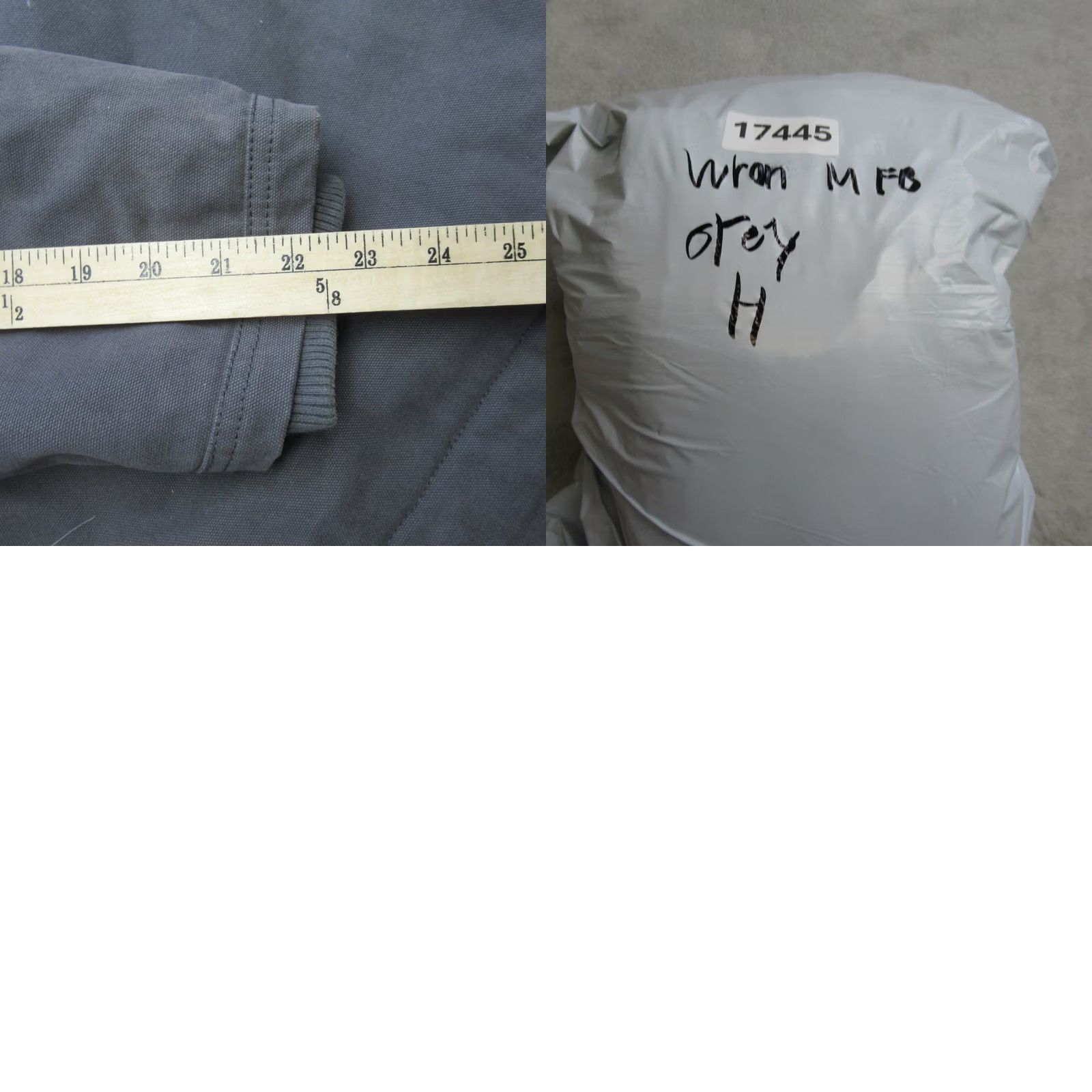 Wrangler Wrangler Jacket Mens 2XL Gray Canvas Sherpa Hooded Pockets Button Work Coat Size US XXL / EU 58 / 5 - 10 Thumbnail