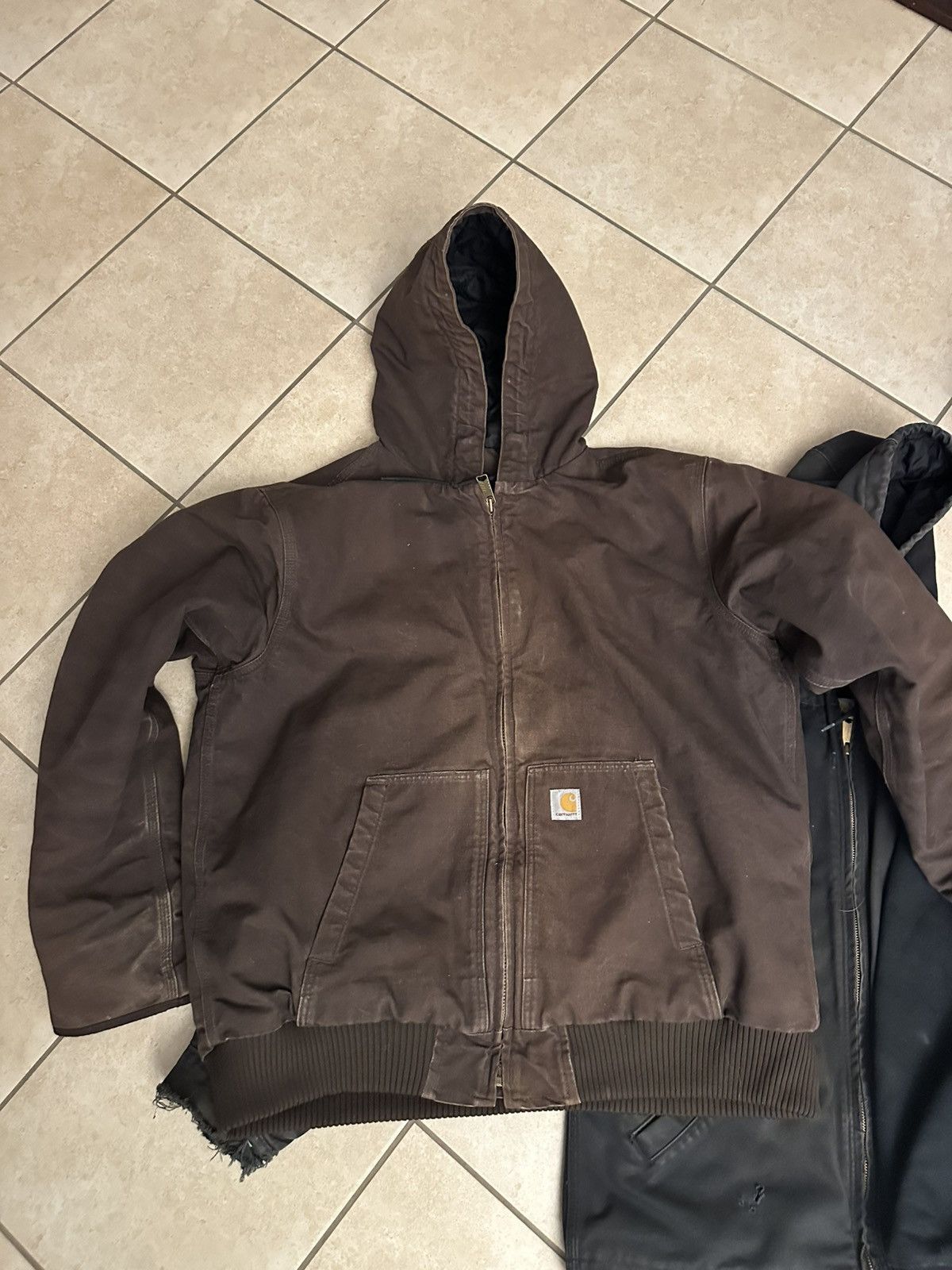 Carhartt Vintage Carhartt Active Jacket - Dark Brown - XL - Quilted Size US XL / EU 56 / 4 - 2 Thumbnail