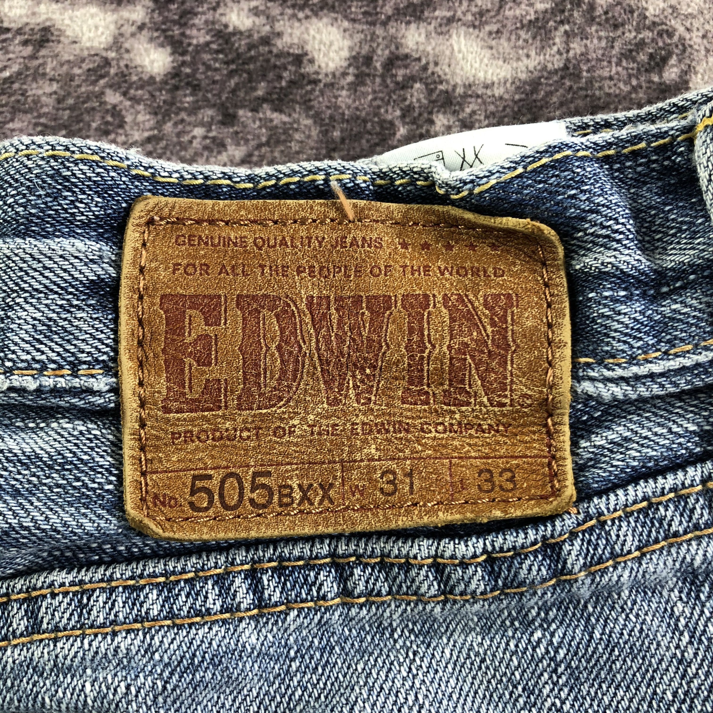 Edwin Vintage Blue Wash Edwin 505 Selvedge Jeans-JM3616 Size US 34 / EU 50 - 6 Thumbnail