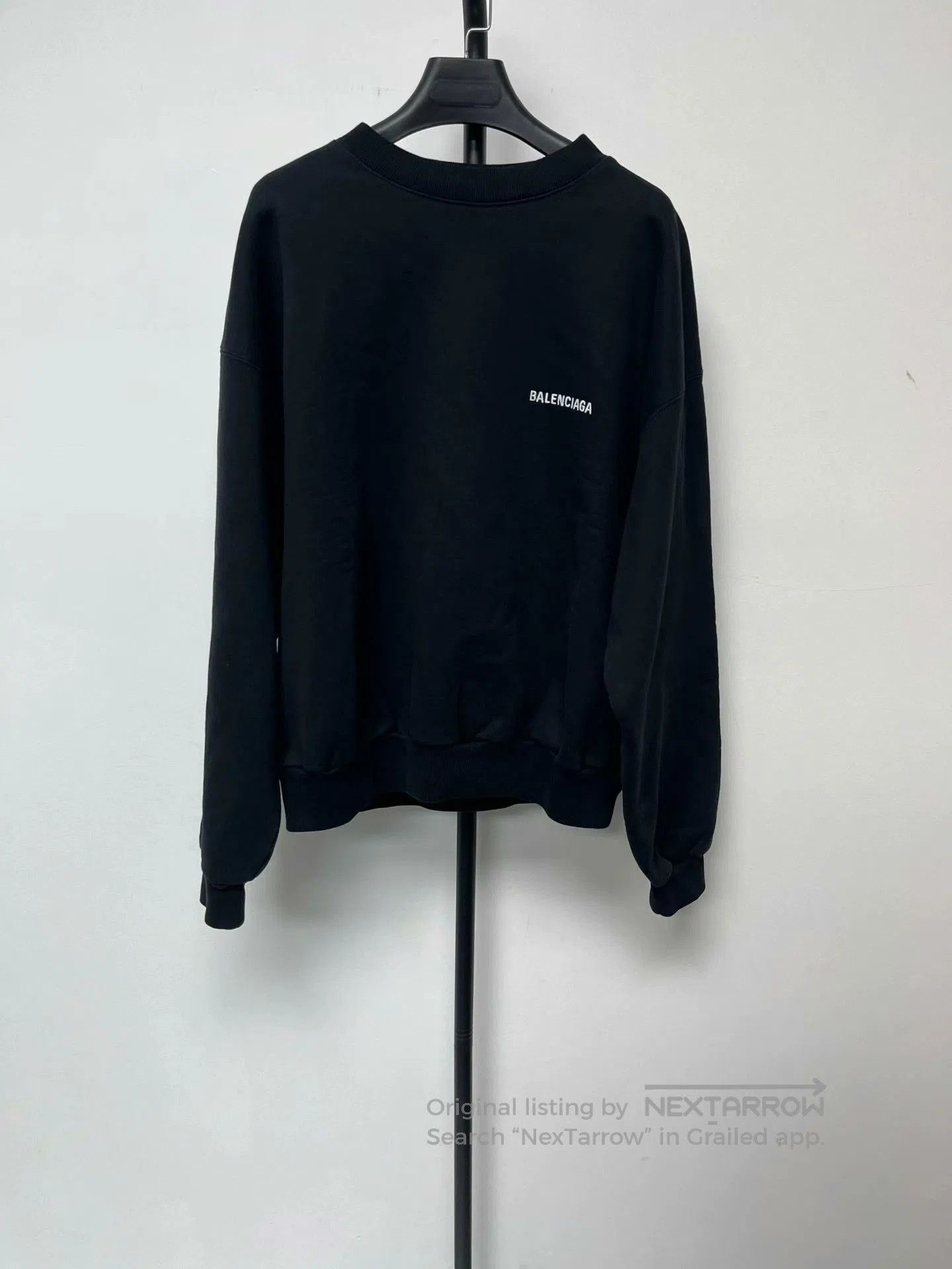 Balenciaga balenciaga large logo black sweatshirt. Size US XS / EU 42 / 0 - 1 Thumbnail