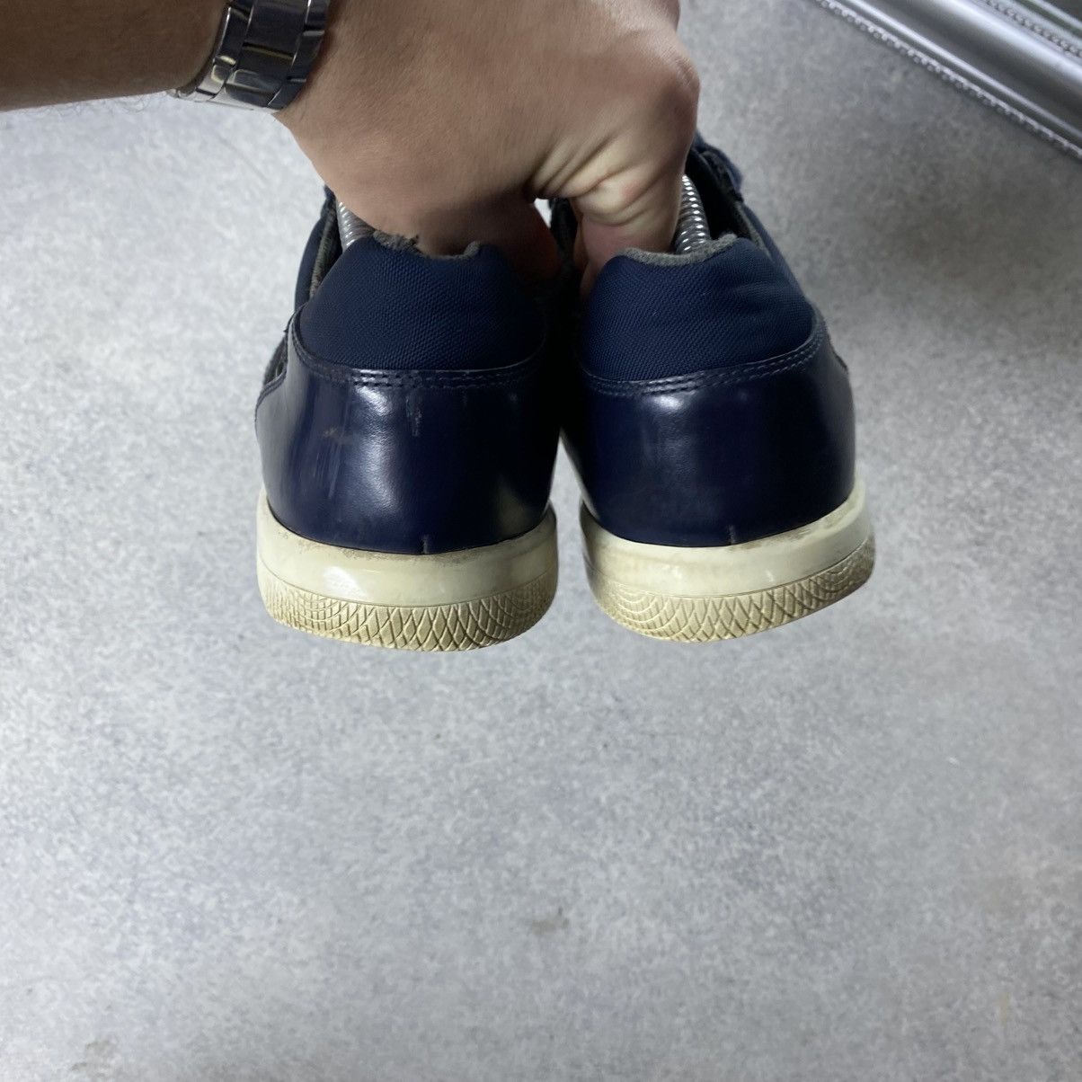Prada PRADA Sneakers Leather Shoes Blue Size 7 Size US 7 / EU 40 - 8 Thumbnail
