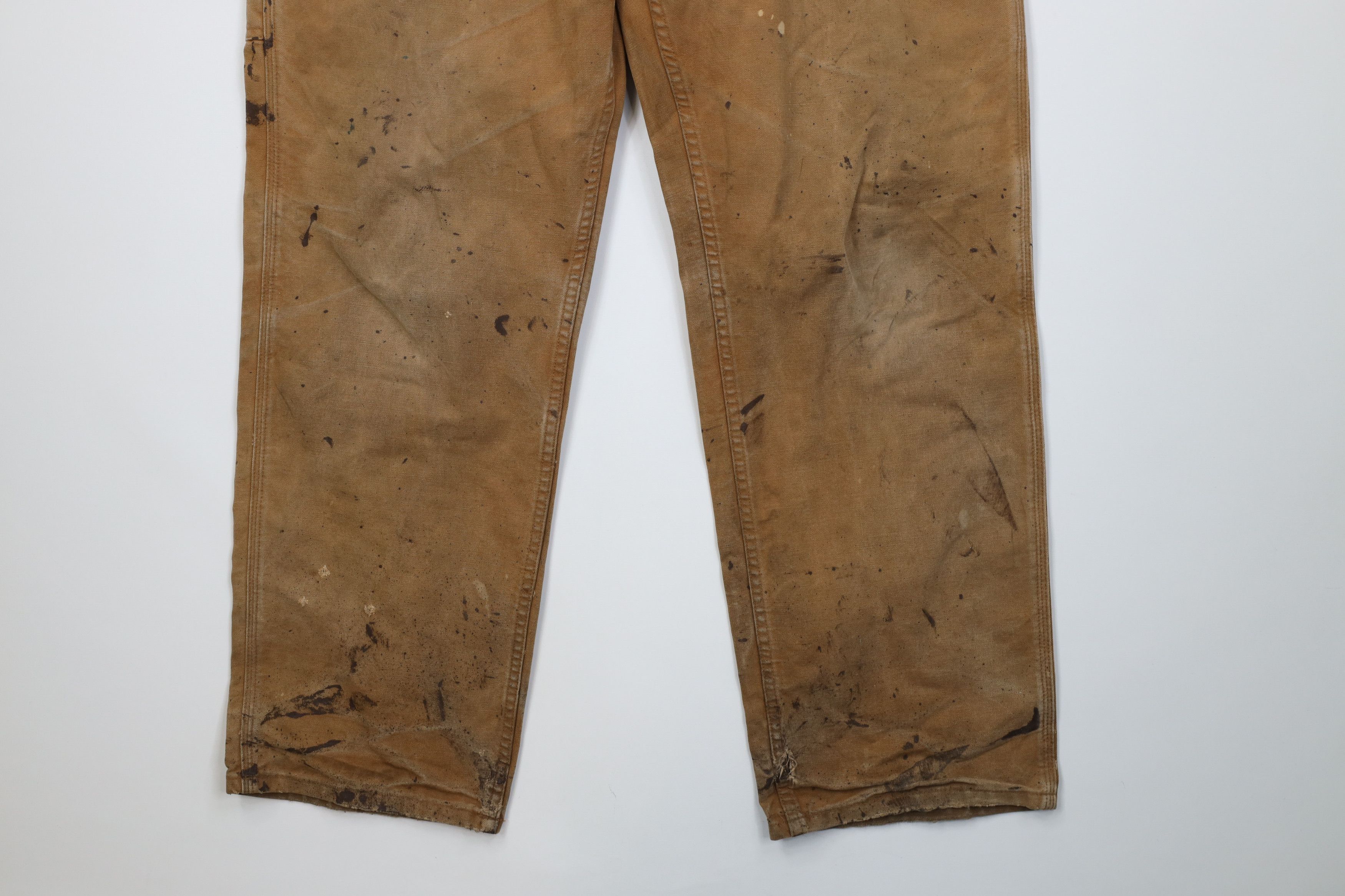 Carhartt Vintage Y2K Carhartt Wide Leg Canvas Dungaree Pants Duck Size US 36 / EU 52 - 5 Thumbnail