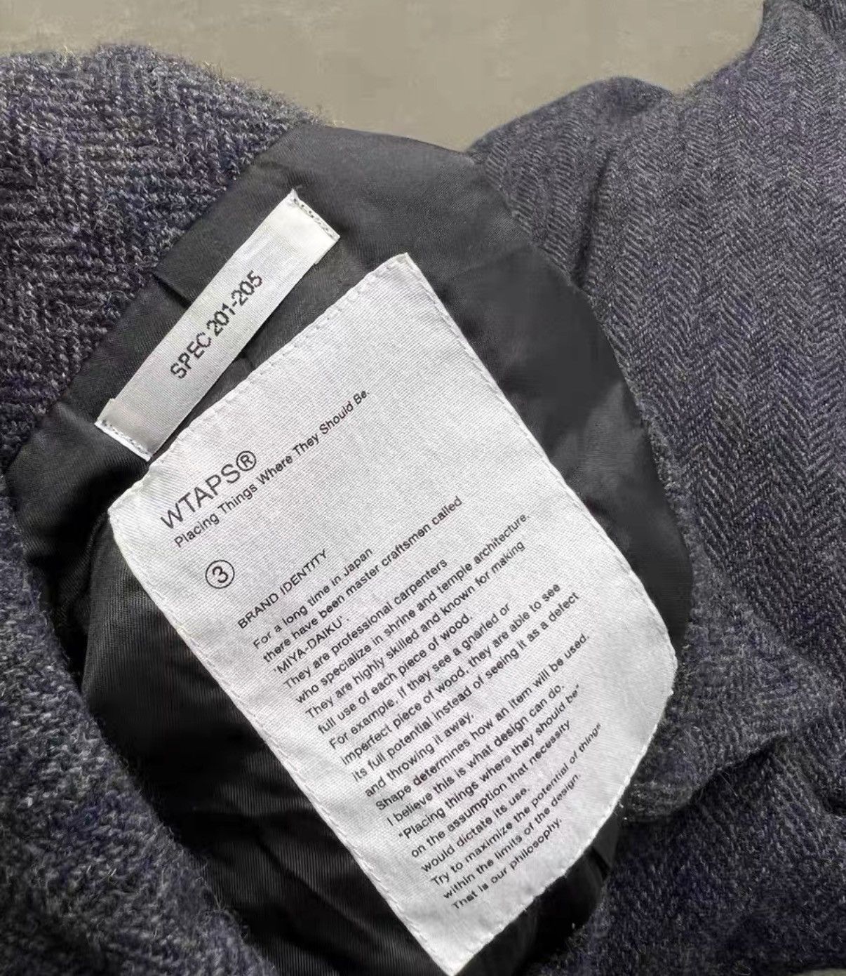 Wtaps WTAPS CPO JACKET Wool Tweed Jacket J16 Size US M / EU 48-50 / 2 - 5 Thumbnail