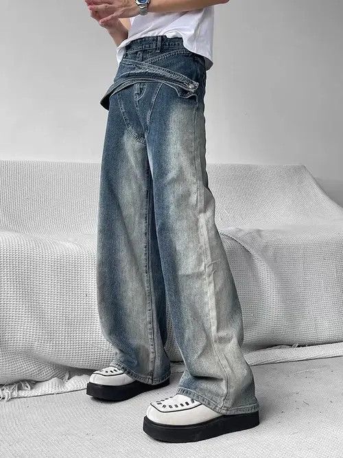 Japanese Brand Retro punk denim pants Size US 31 - 6 Thumbnail