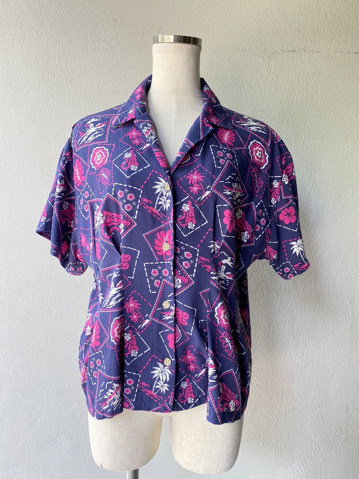 Reyn Spooner Reyn spooner Pink Floral Hawaiian Shirt Size ONE SIZE - 8 Thumbnail