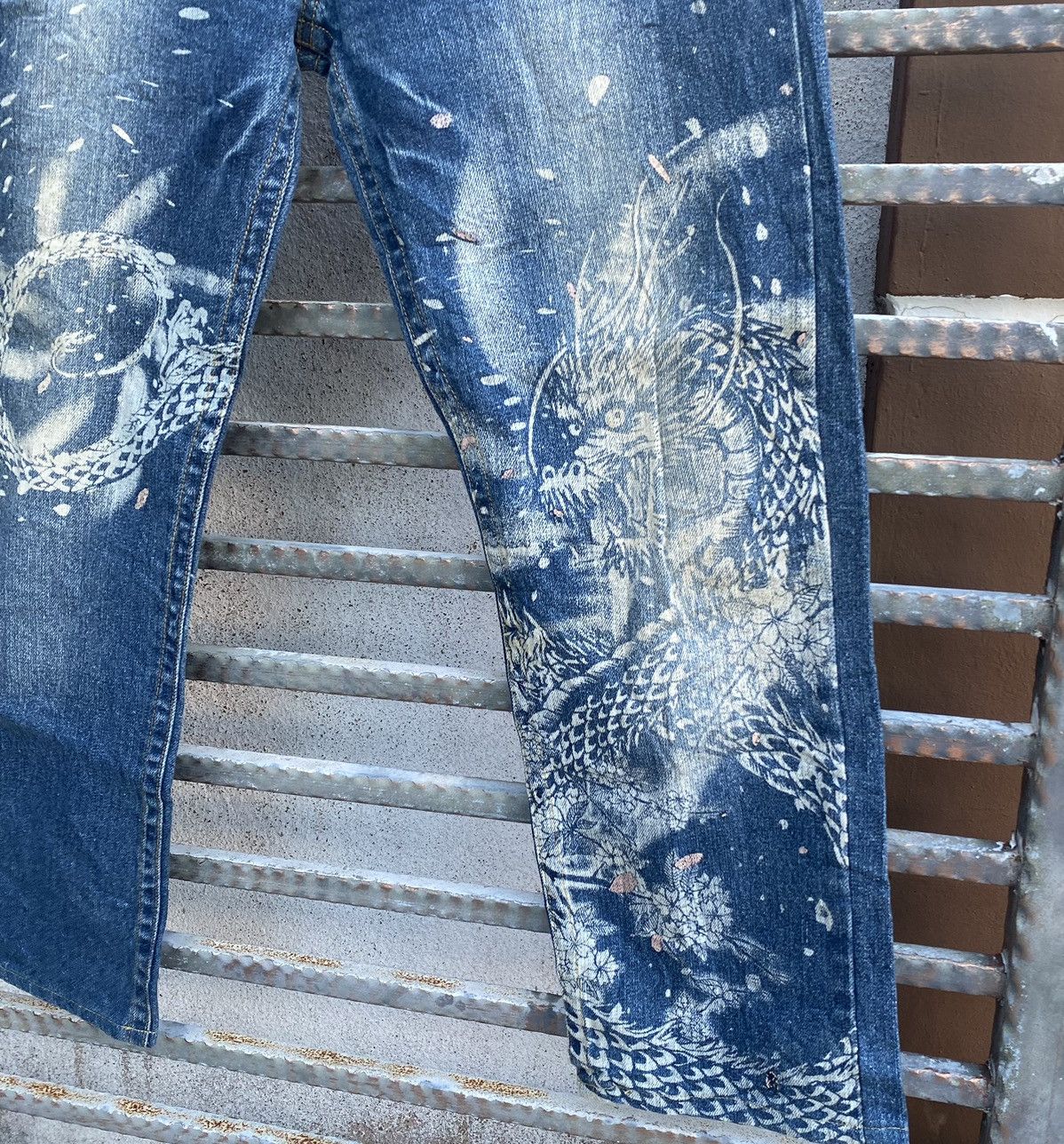 Karakuri Tamashii Karakuri Tamashi Sukajan Dragon Jeans Size US 32 / EU 48 - 3 Thumbnail