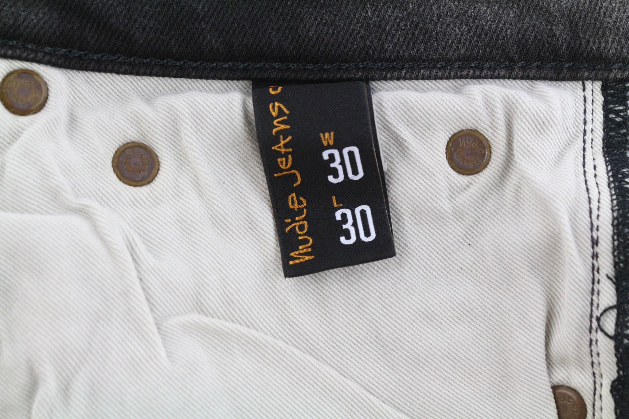 Nudie Jeans PIPE LED W30/L30 Grey Marble Organic Slim Washed 81638 Size US 30 / EU 46 - 7 Thumbnail