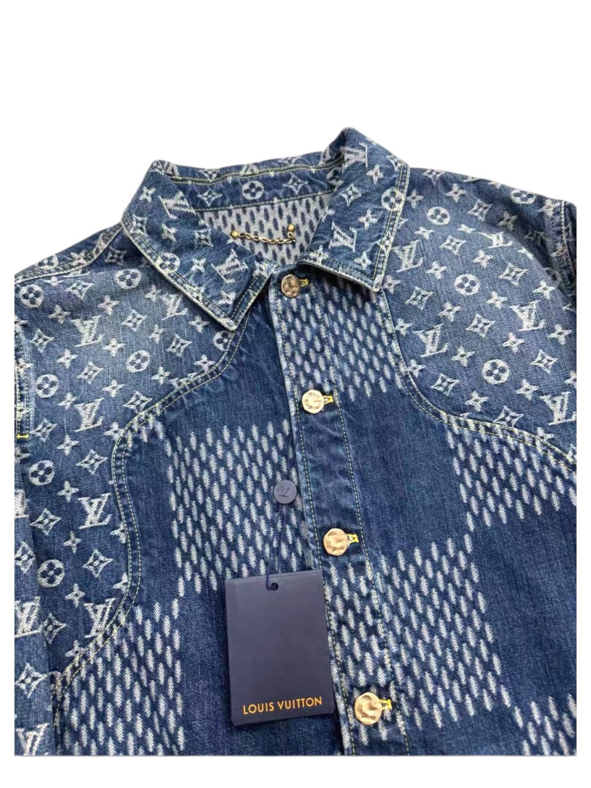 Louis Vuitton × Nigo Louis Vuitton x Nigo 52 patchwork Damier Monogram Jacket Size US L / EU 52-54 / 3 - 3 Thumbnail