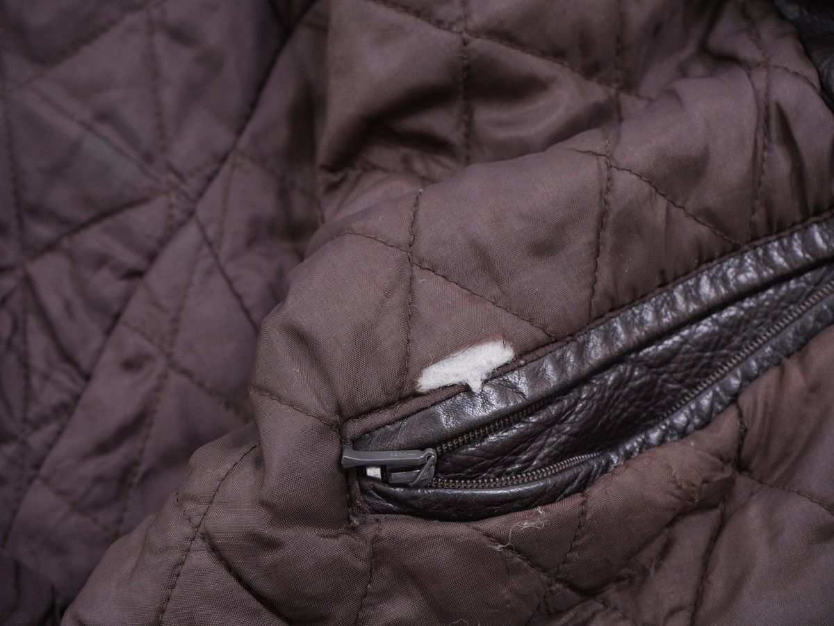 J.Crew J. Crew Vintage Dark Brown Leather Full Zip Mens Jacket Size US XL / EU 56 / 4 - 8 Thumbnail