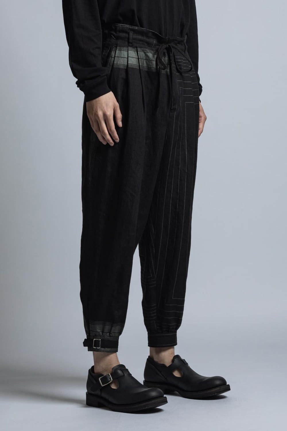 The Viridi-anne BNWT Linen Cuff Pants Square Print - JP 3 US 30-33 Size US 32 / EU 48 - 6 Thumbnail