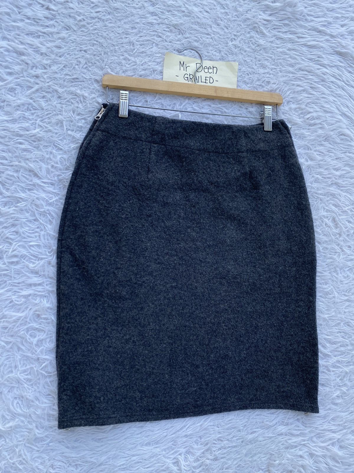 Issey Miyake Rare ZUCCA by Issey Miyake Wool Midi Skirt Size 29" - 20 Thumbnail
