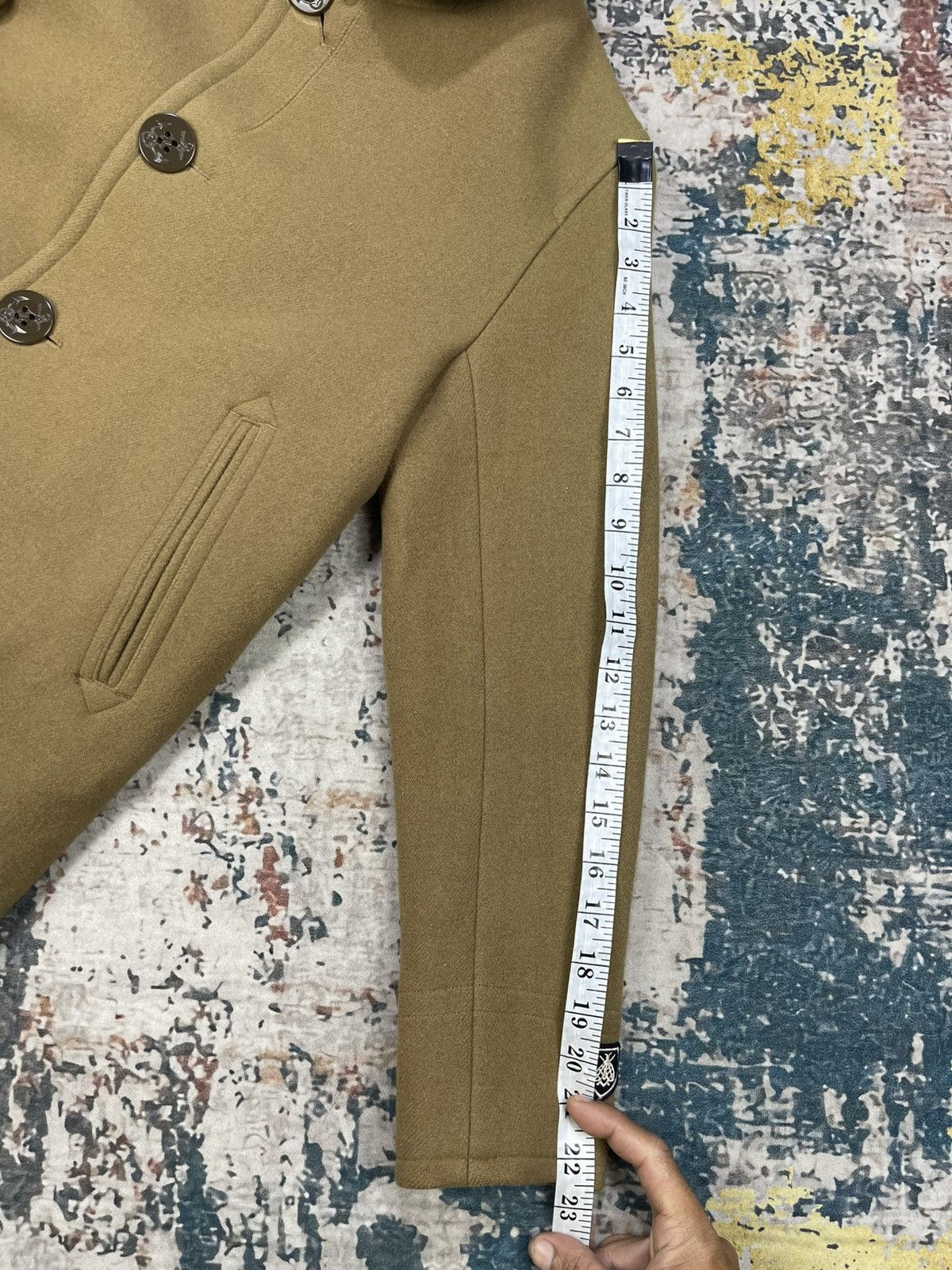 Orcival Orcival Melton Wool Single Breasted Peacoat Size XS / US 0-2 / IT 36-38 - 10 Thumbnail