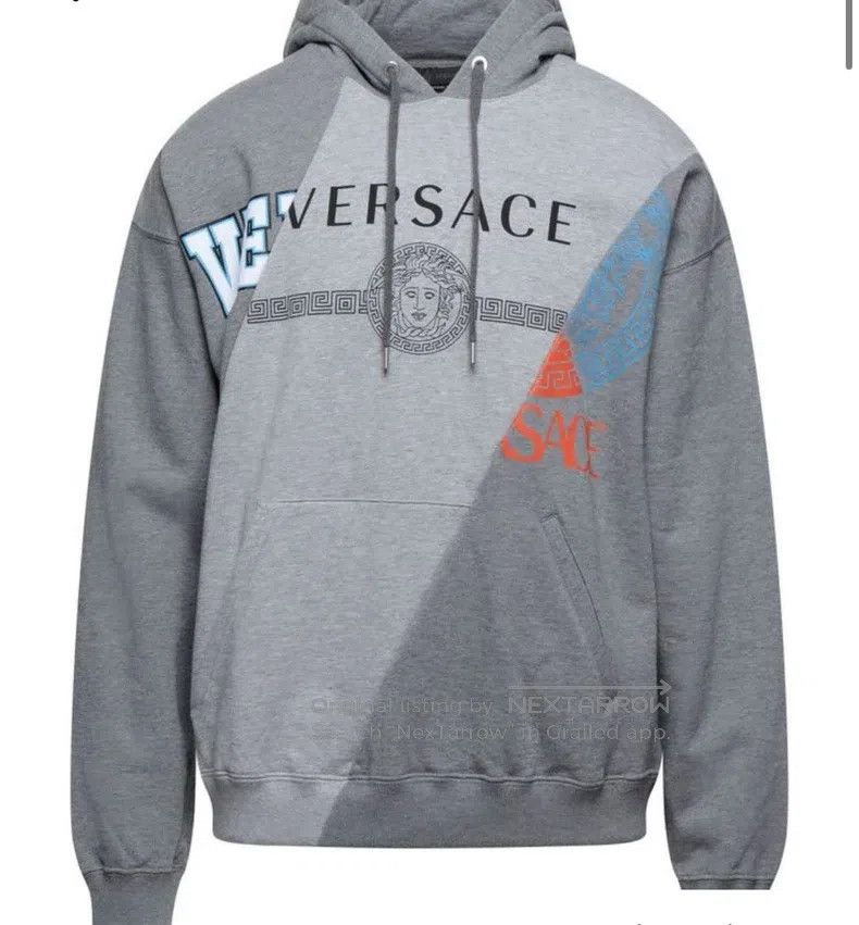 Versace Versace Men's Medusa patchwork hoodie Size US XL / EU 56 / 4 - 7 Thumbnail