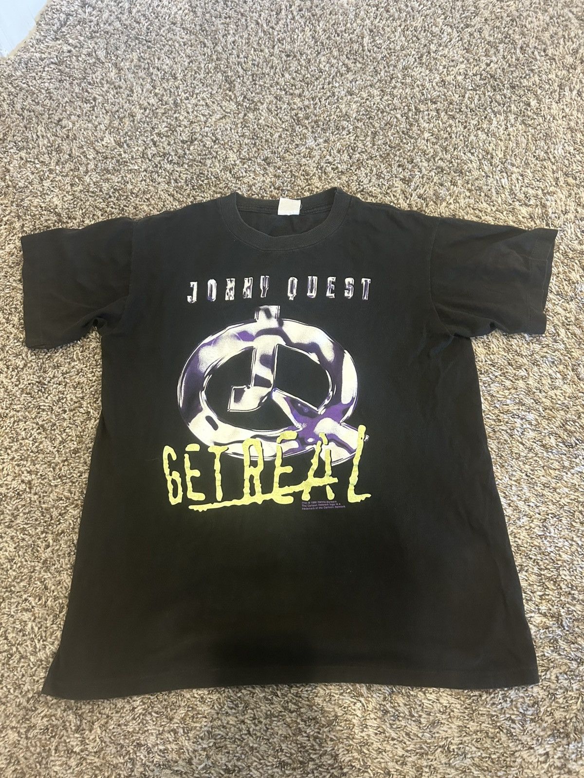 Cartoon Network VINTAGE Johnny Quest Get Real Tee 90s Single Stitch Size US L / EU 52-54 / 3 - 1 Thumbnail
