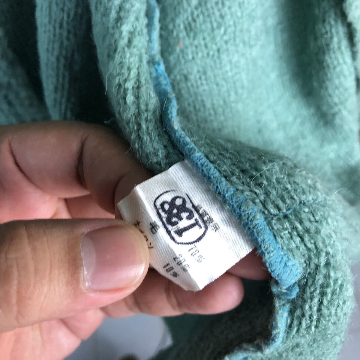 Homespun Knitwear × Japanese Brand × Vintage Japanese Brand vintage Green Knitwear #A1567 Size M / US 6-8 / IT 42-44 - 10 Thumbnail