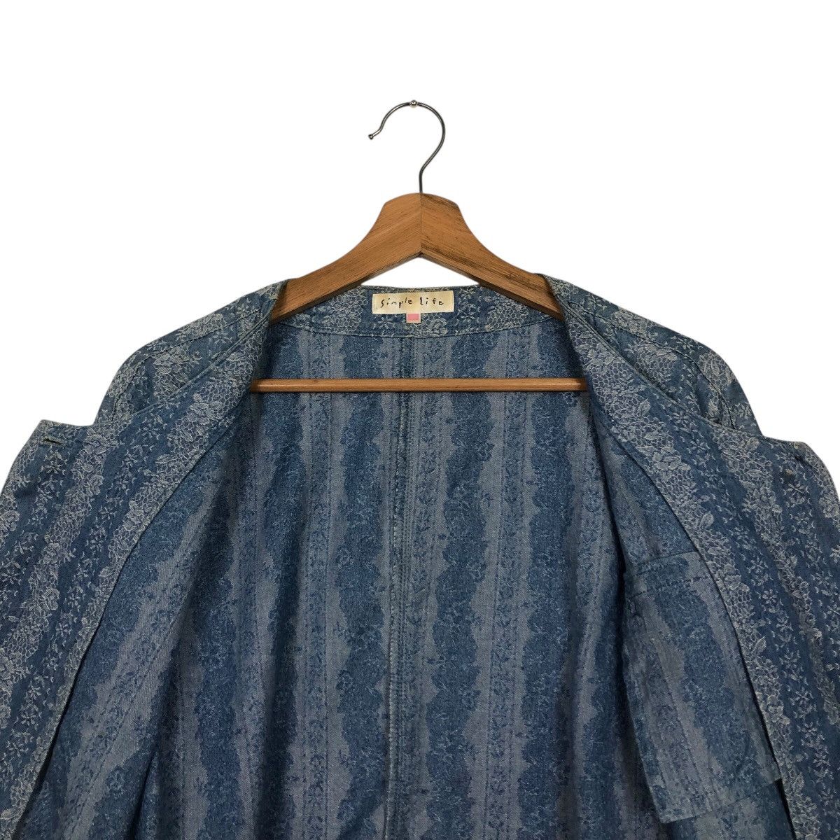 Vintage 📌Rich Blue Vintage Cropped Jacket Simple Life Issey Miyake Size M / US 6-8 / IT 42-44 - 15 Thumbnail