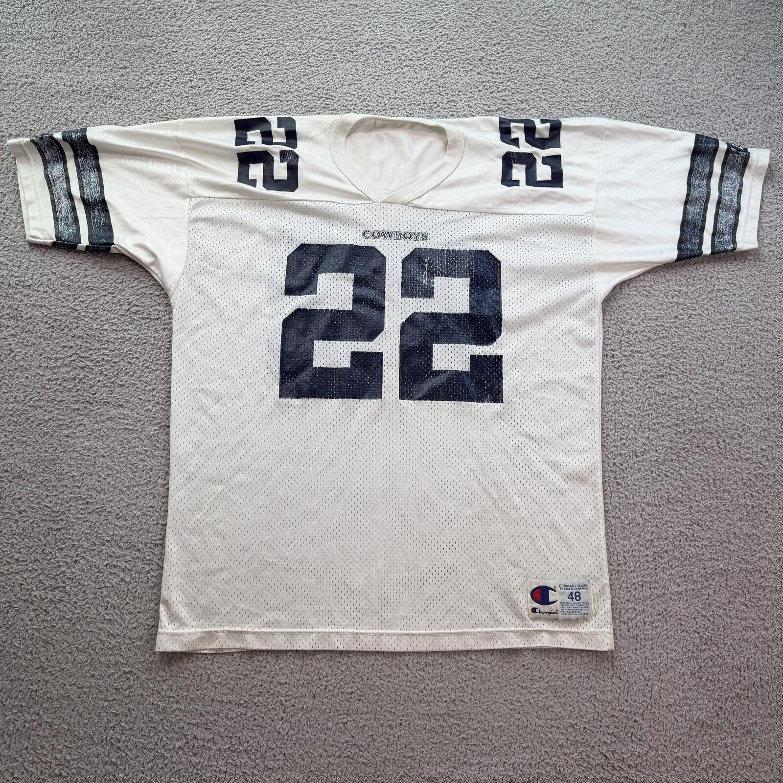 Champion Vintage 90s Emmitt Smith Dallas Cowboys Jersey Champion 48 Size US XL / EU 56 / 4 - 1 Thumbnail