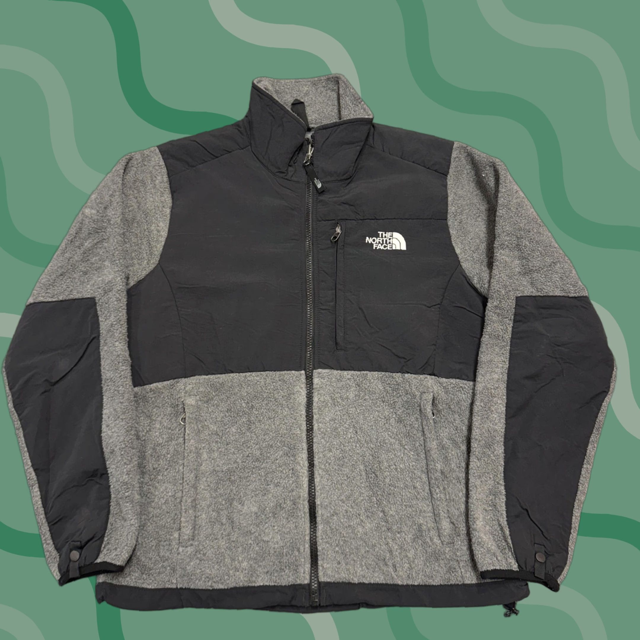 The North Face VINTAGE The North Face Fleece Jacket Womens Medium Gray Black Full Zip Denali Outdoor Size M / US 6-8 / IT 42-44 - 1 Thumbnail