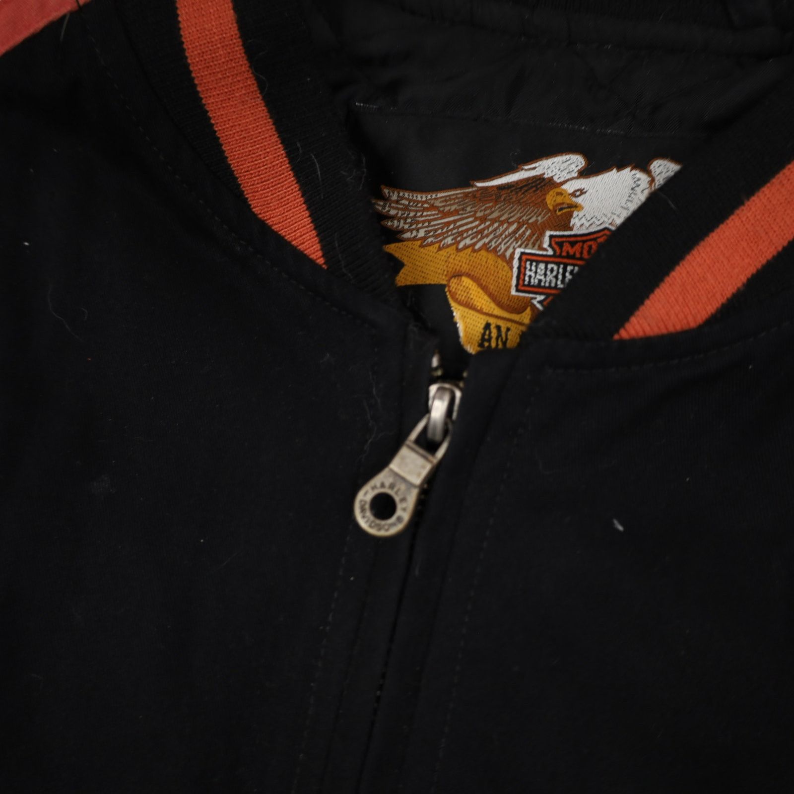 Harley Davidson × Vintage Vintage Harley Davidson Spellout Quilted Bomber Jacket Size US XL / EU 56 / 4 - 7 Thumbnail