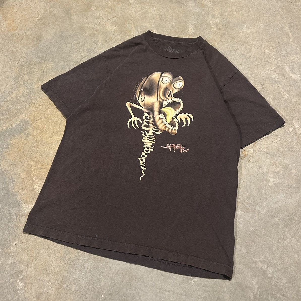 Travis Scott Travis Scott Annihilator Skeleton Utopia Tee SS23 Brown Size US L / EU 52-54 / 3 - 2 Thumbnail