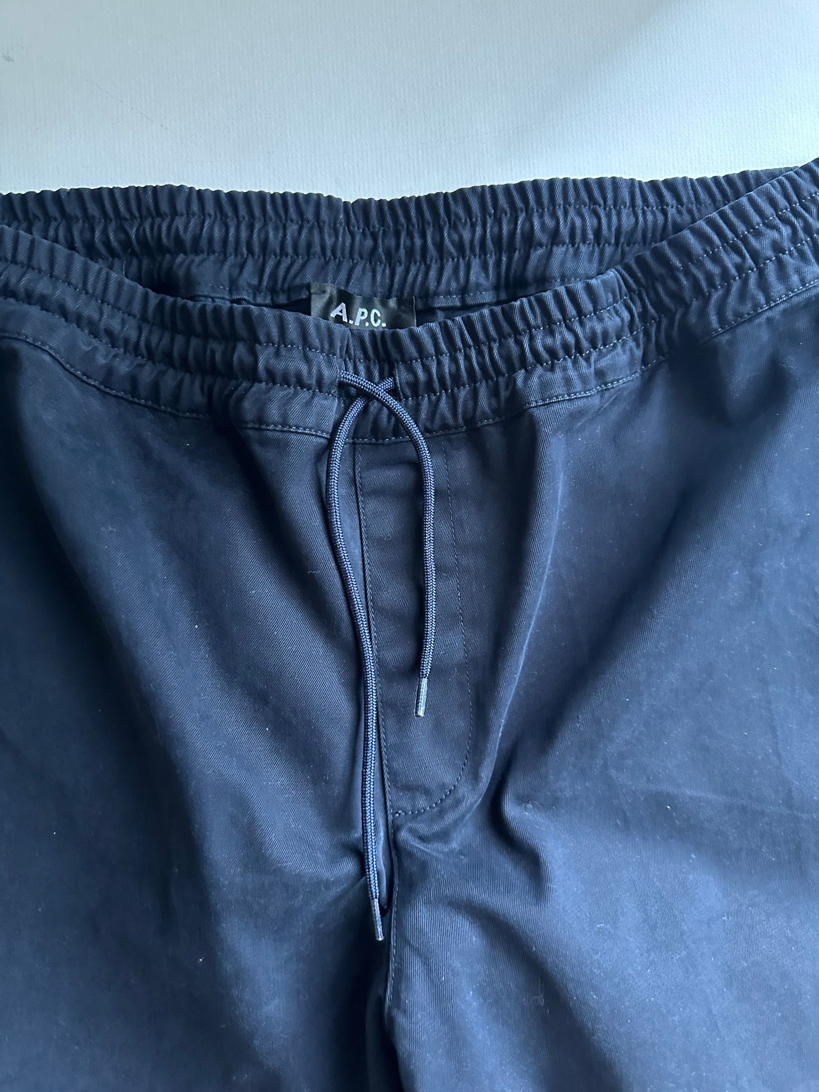 A.P.C. A.P.C. Kaplan Drawstring Pants - Navy - Size 54 Size US 38 / EU 54 - 2 Thumbnail