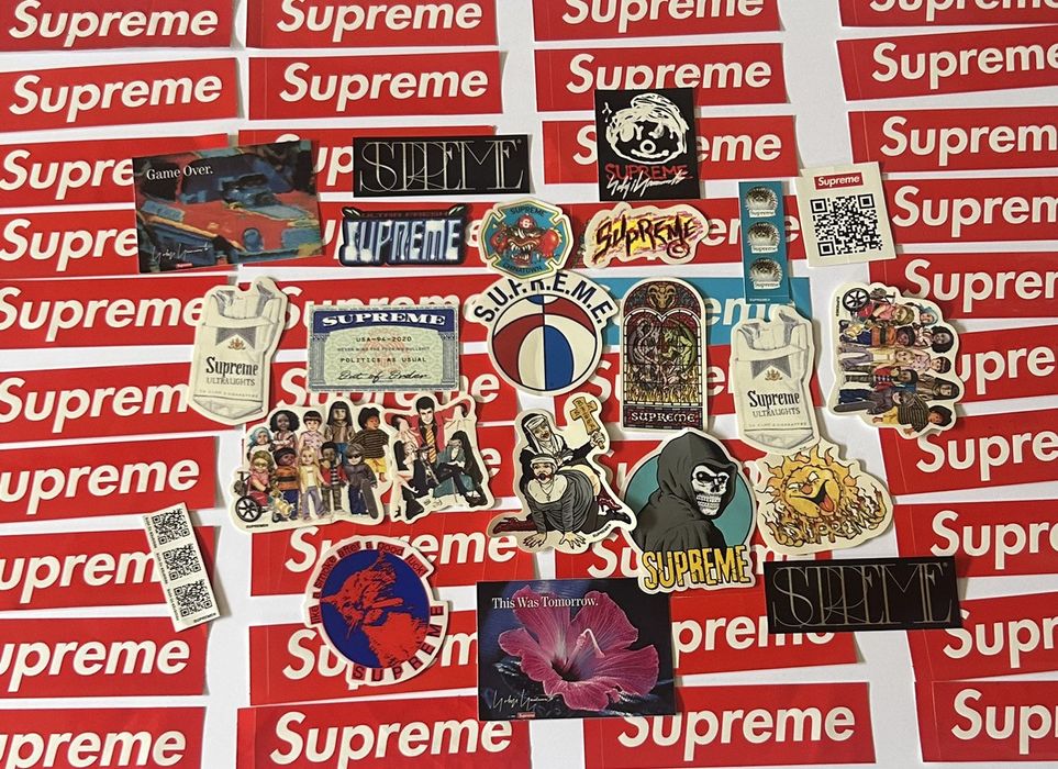 Authentic cheap supreme stickers