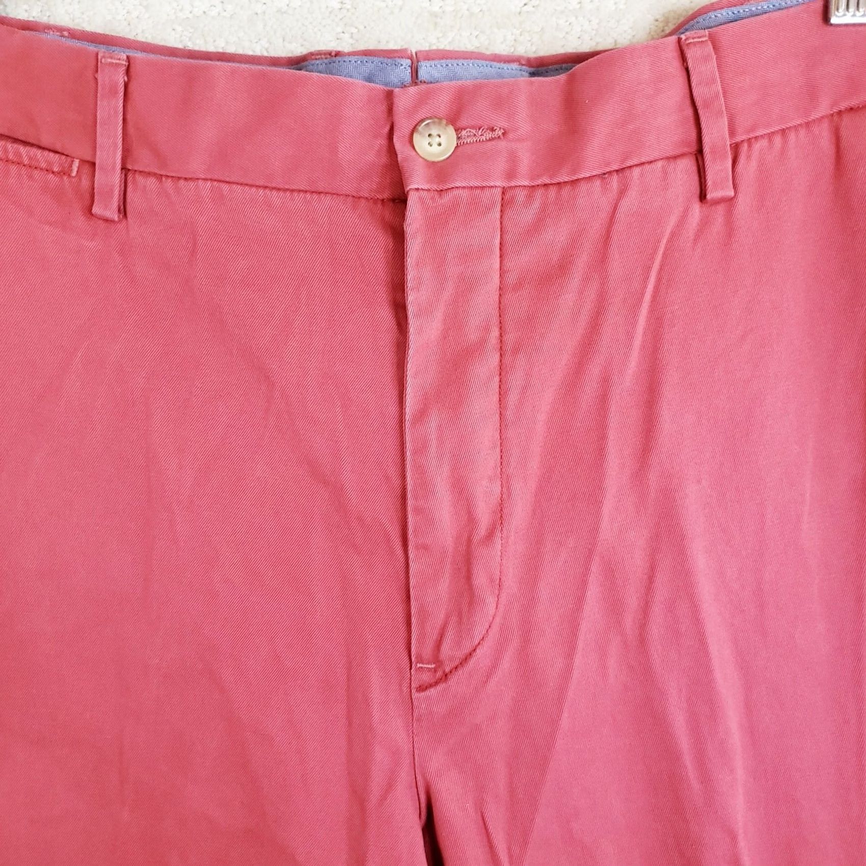 Polo Ralph Lauren VINTAGE Polo Ralph Lauren Pants Cat: Chino Men 36x32 Nantucket Red Pima Cotton Twill Classic Fit Size US M / EU 48-50 / 2 - 5 Thumbnail