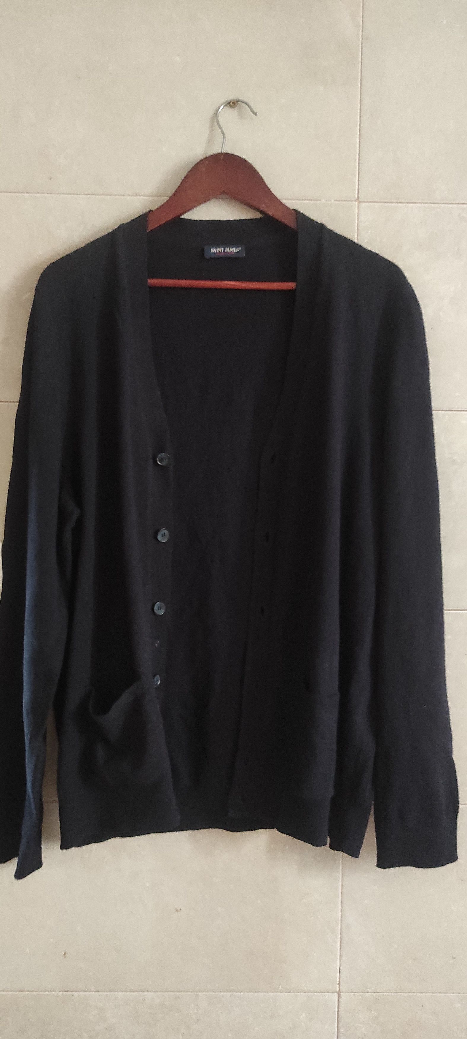Saint James Saint James Knitwear Wool Cardigan Sweater Made France US 46 Size US L / EU 52-54 / 3 - 4 Thumbnail