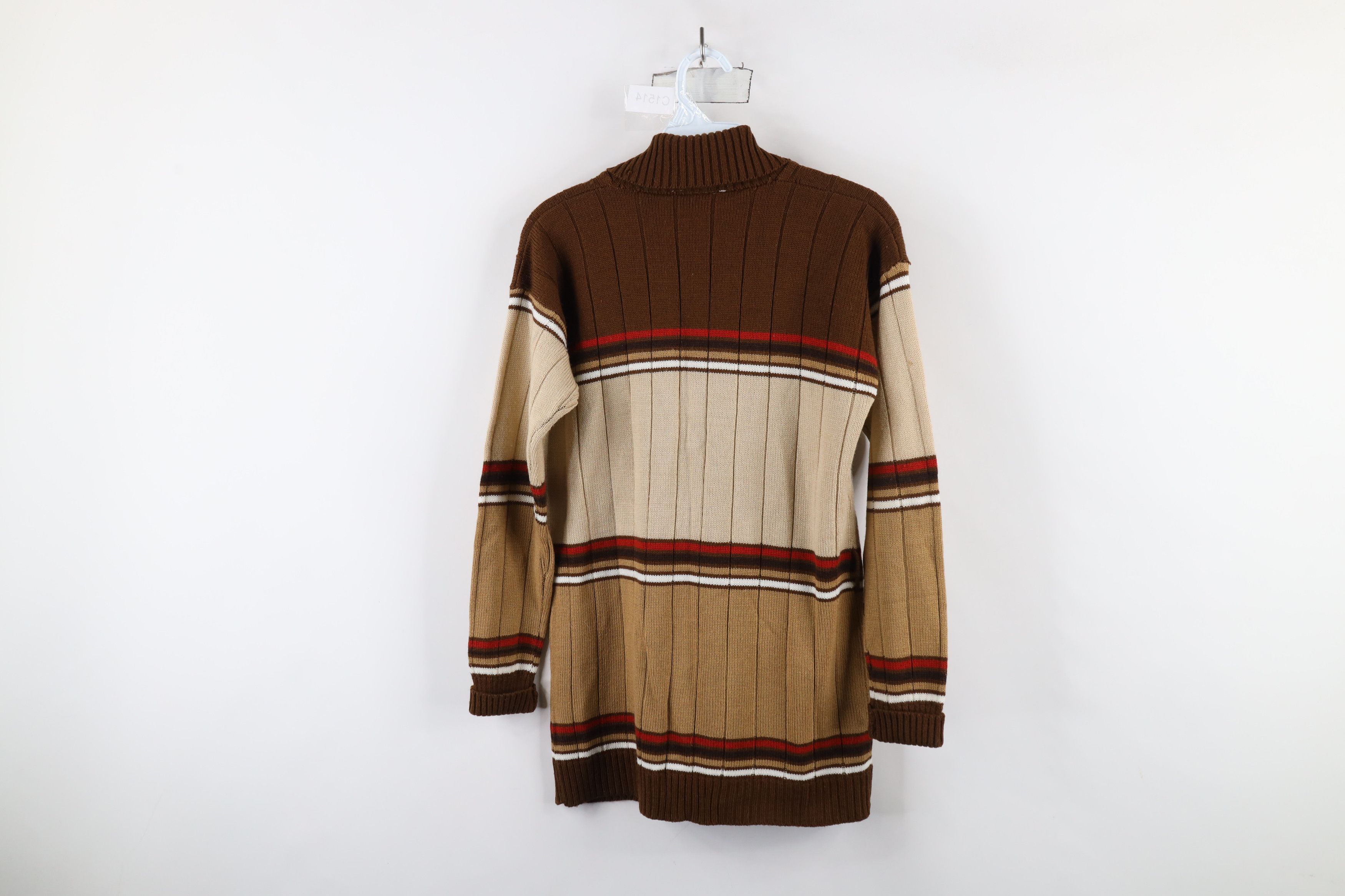 Vintage Vintage 70s Mid Century Modern MCM Shawl Cardigan Sweater Size M / US 6-8 / IT 42-44 - 12 Thumbnail