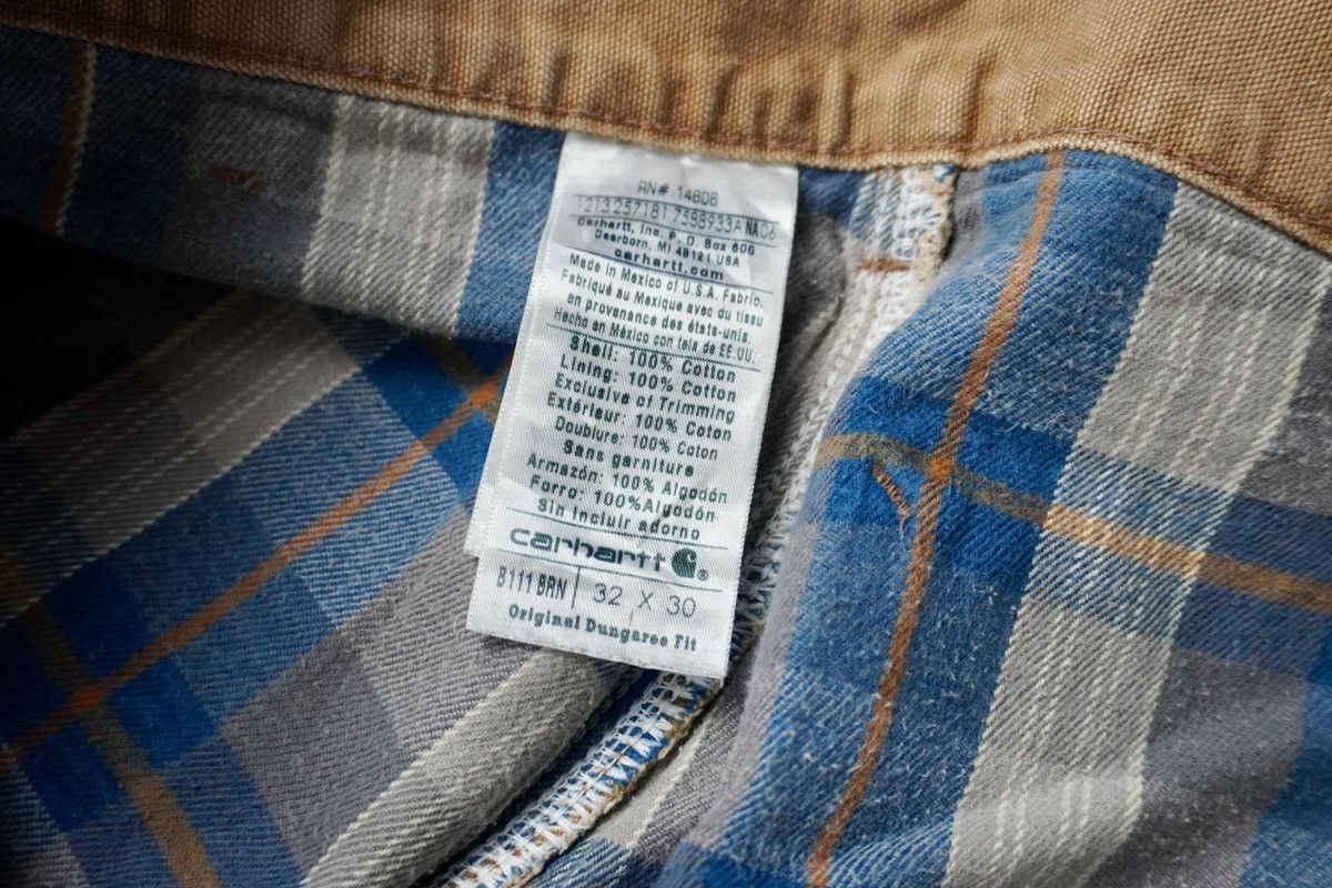 Carhartt × Carhartt Wip Carhartt carpenter original dungaree fit double layer plaid Size US 32 / EU 48 - 11 Thumbnail