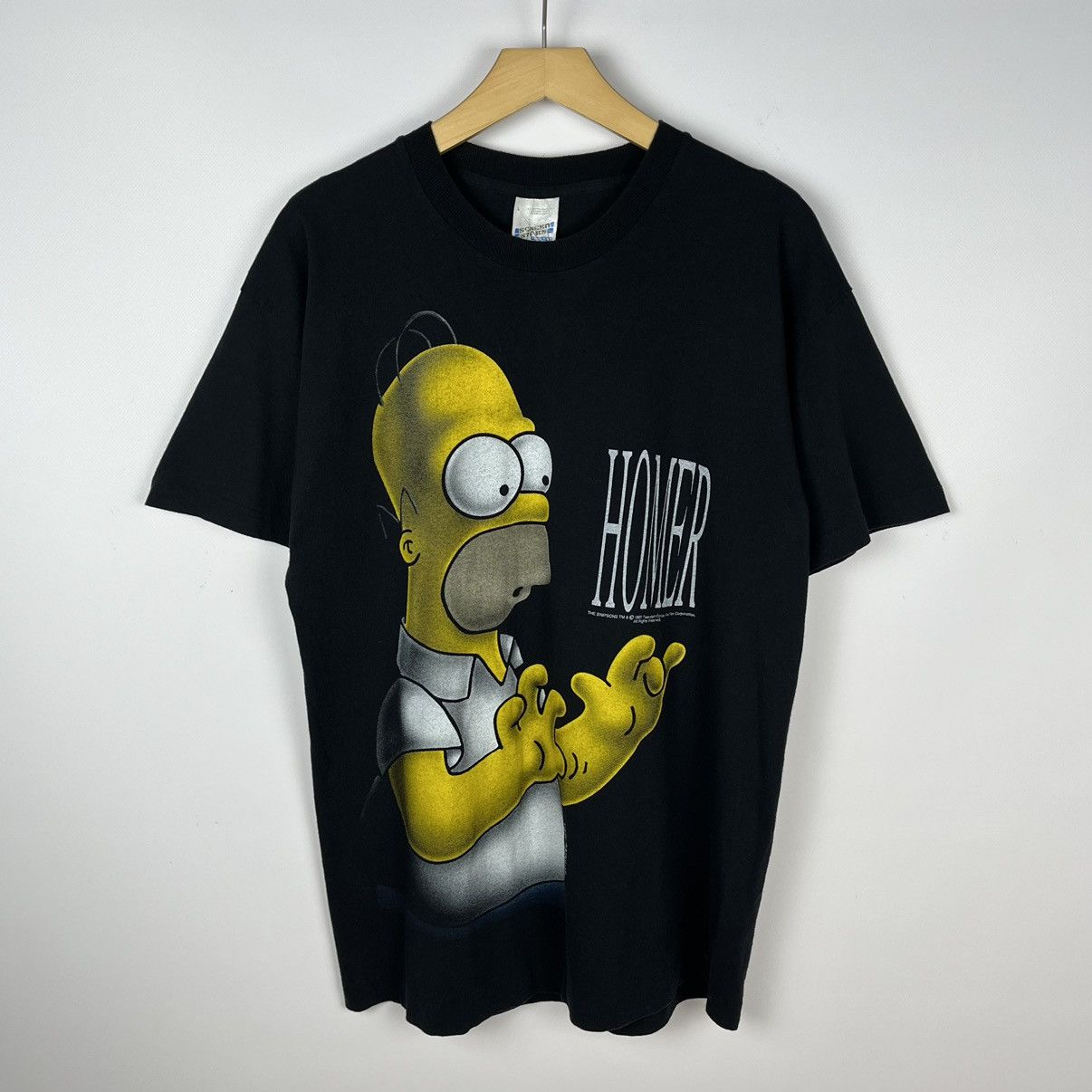 Cartoon Network Vintage The Simpsons Homer cartoon tee 1997 Size US L / EU 52-54 / 3 - 1 Thumbnail