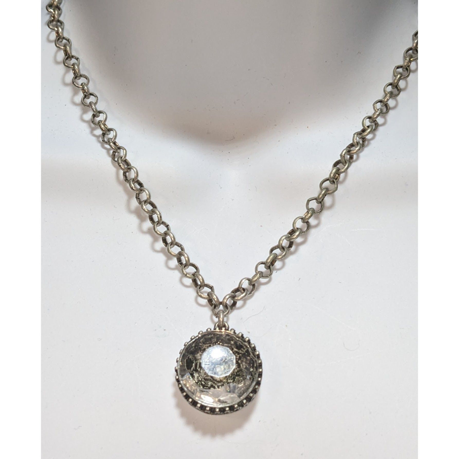 Loft Ann Taylor Loft Reversible Pendant Necklace With Floral Gem Size ONE SIZE - 4 Thumbnail