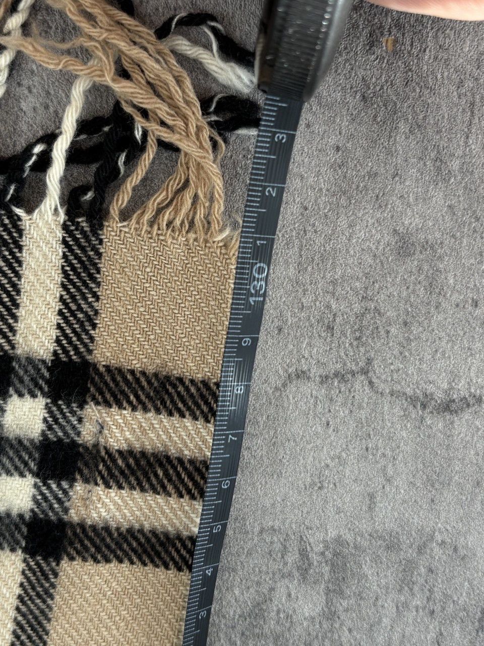 Burberry Burberry London Nova Check Pattern Beige Cashmere Scarf Size ONE SIZE - 8 Thumbnail