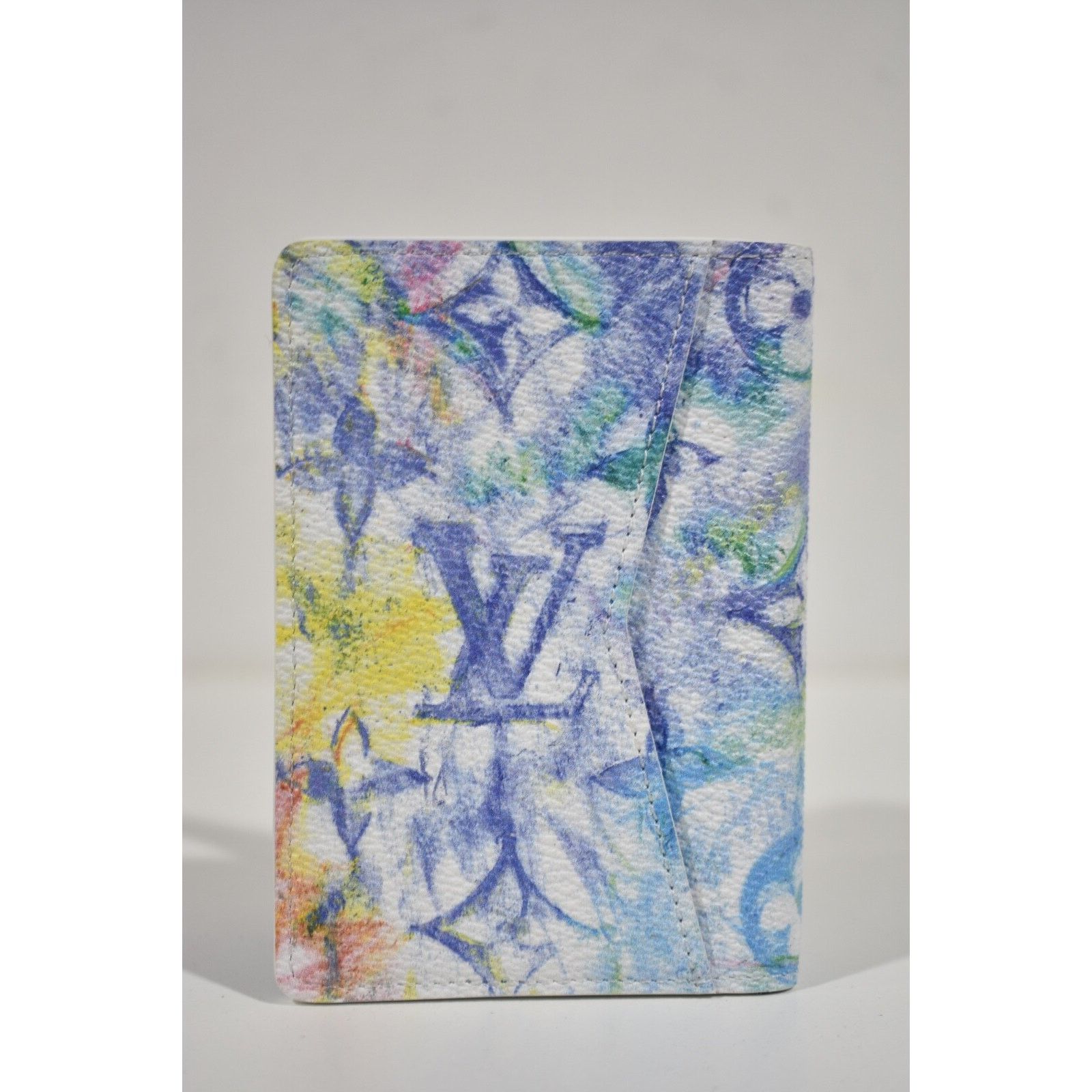 Louis Vuitton Louis Vuitton Blue Monogram Logo Pocket Organizer Wallet Size ONE SIZE - 4 Thumbnail