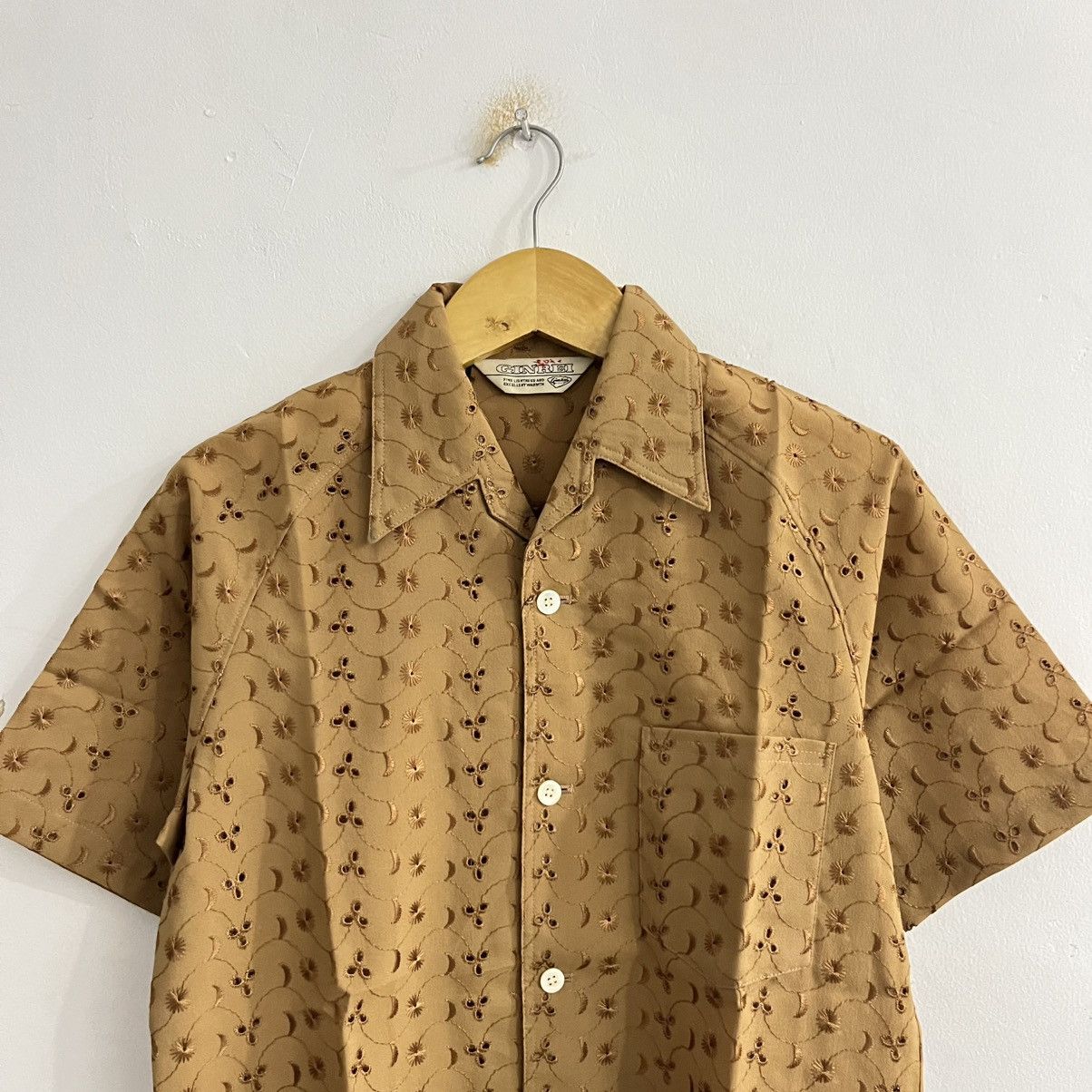 Japanese Brand Ginrei Textured Pattern Button Up Shirt Size US M / EU 48-50 / 2 - 2 Thumbnail