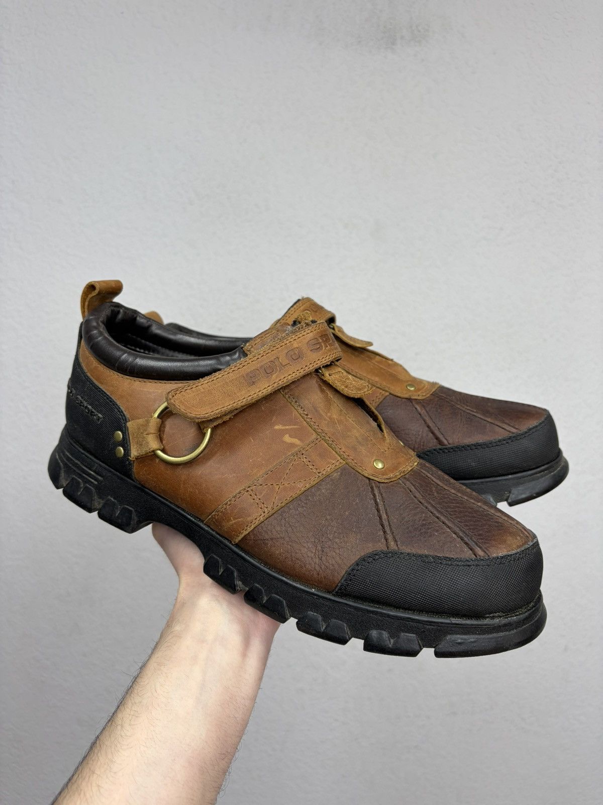 If Six Was Nine Vintage Italian AS 98 Rick Owens Style Leather Biker Boots Size US 12 / EU 45 - 1 Thumbnail