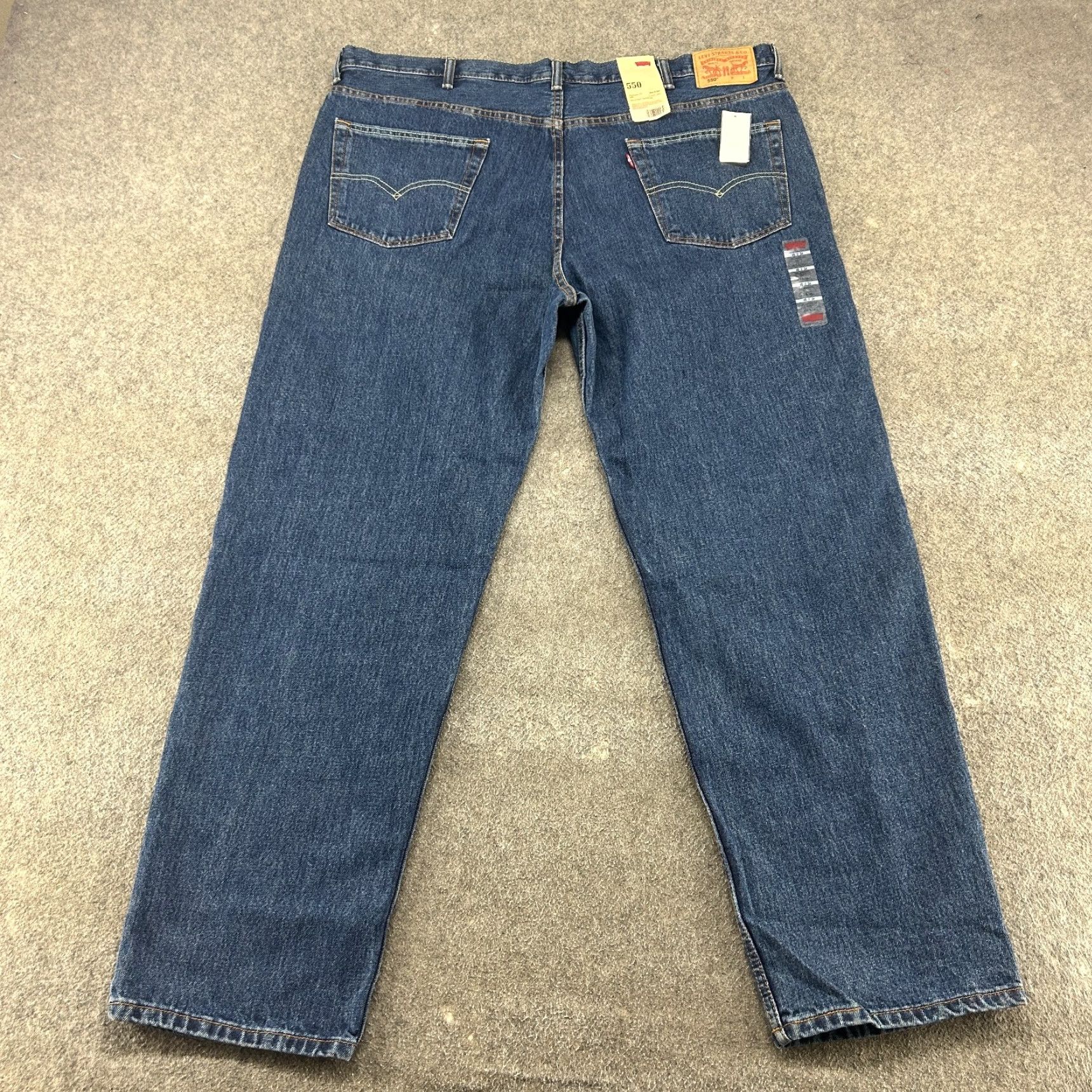 Levi's Levi's Jeans 550 Men 46x34 Relaxed Denim Blue 5-Pocket Tapered Leg Medium Wash Vintage? No Size US 30 / EU 46 - 6 Thumbnail