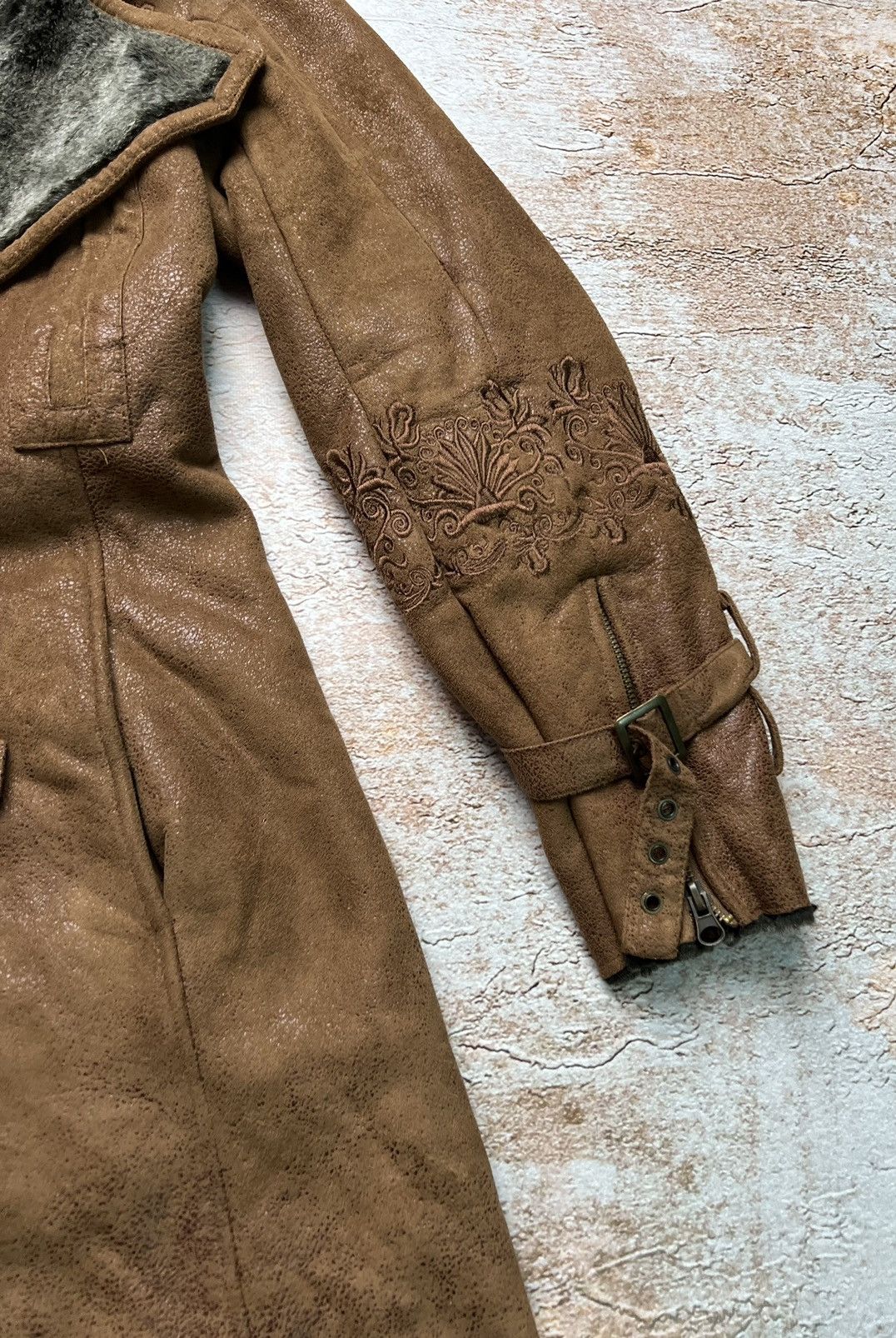 Vintage Vintage Japanese belted long coat Size S / US 4 / IT 40 - 4 Thumbnail