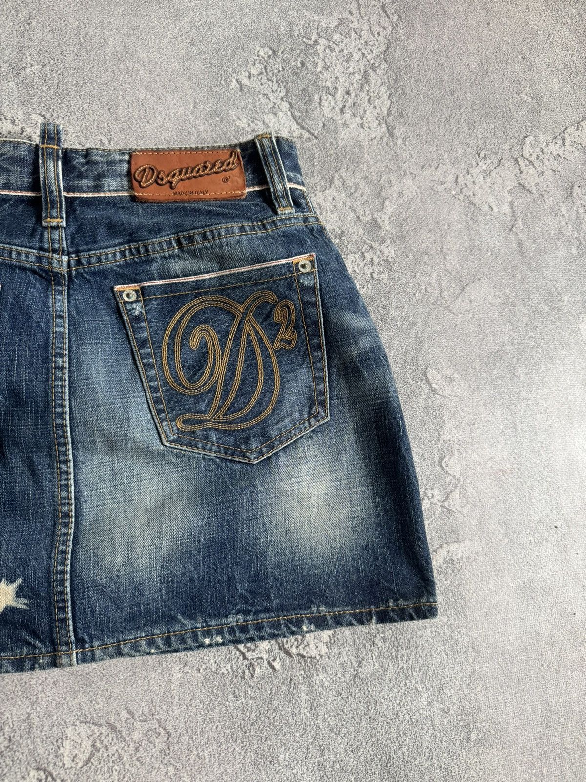 Dsquared2 Dsquared2 42size retro mini denim skirt avantgarde LGB Y2K Size 28" / US 6 / IT 42 - 6 Thumbnail