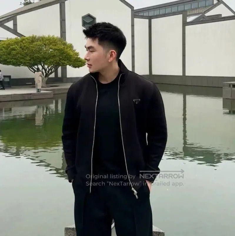 Prada Prada Men's Black Wool Zipper Jacket. Size US M / EU 48-50 / 2 - 9 Thumbnail