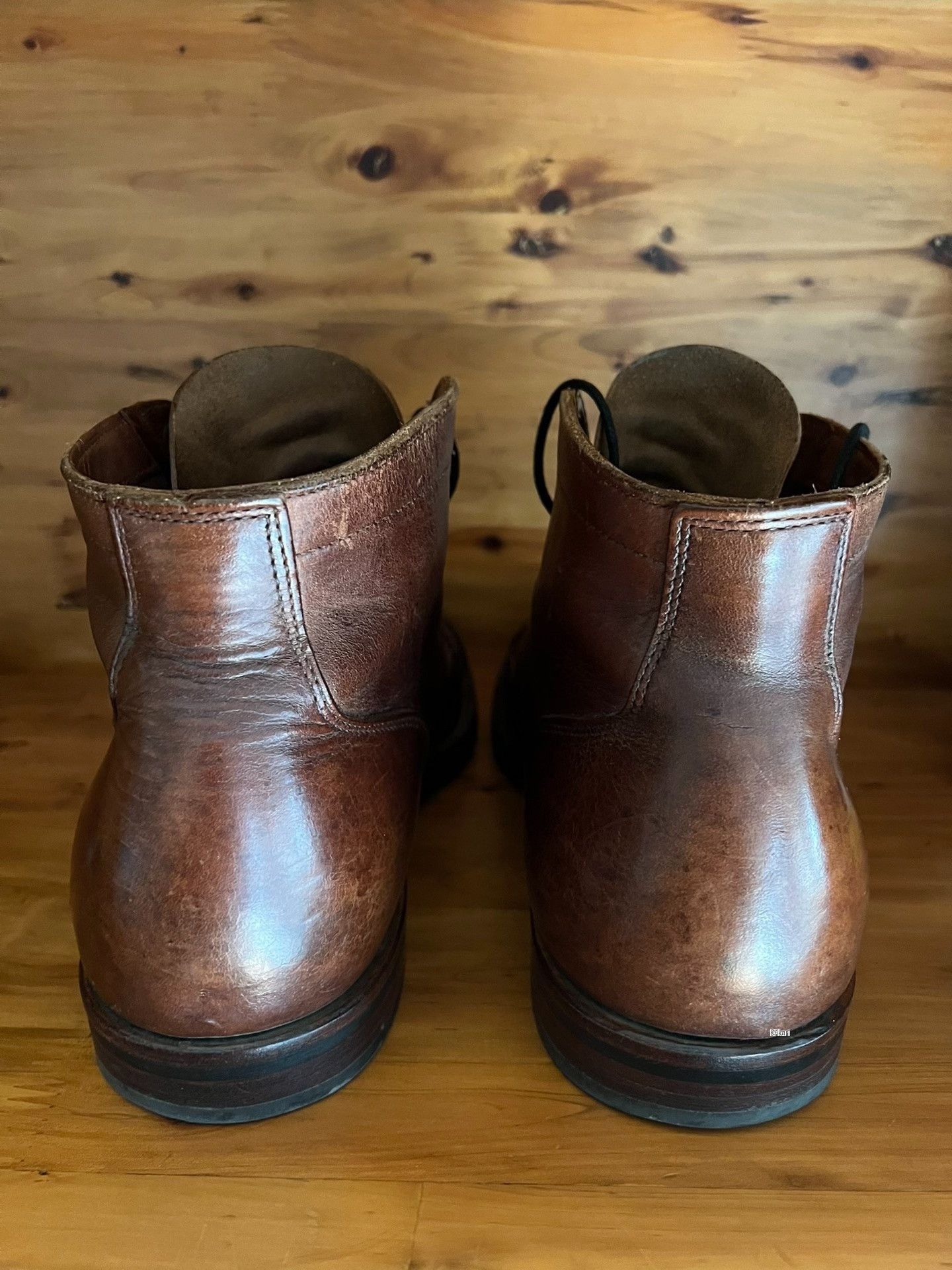 Viberg Viberg 2030 Caramel Leather Work Boots Size US 8.5 / EU 41-42 - 3 Thumbnail