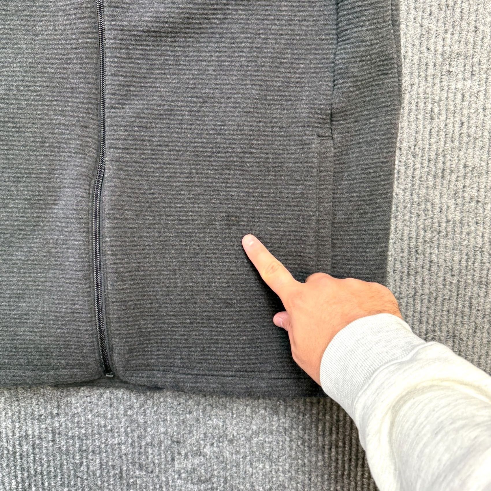 Vintage L.L. Bean Vest Men M Gray Lakewashed Double Knit Ribbed Full Zip Pocket Size US M / EU 48-50 / 2 - 3 Thumbnail