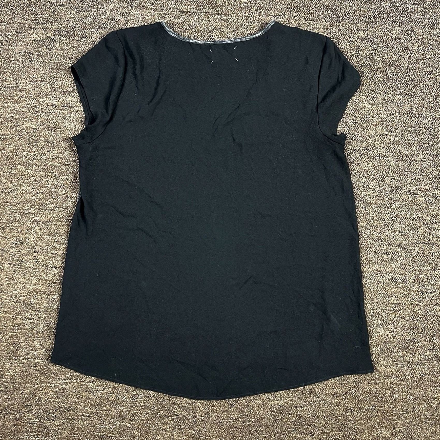 Lou & Grey Lou & Grey Black Blouse Shirt Women’s Medium Lightweight Stretch Fit Regular Size Black Shirt Womens Lou & Grey Size M / US 6-8 / IT 42-44 - 3 Thumbnail