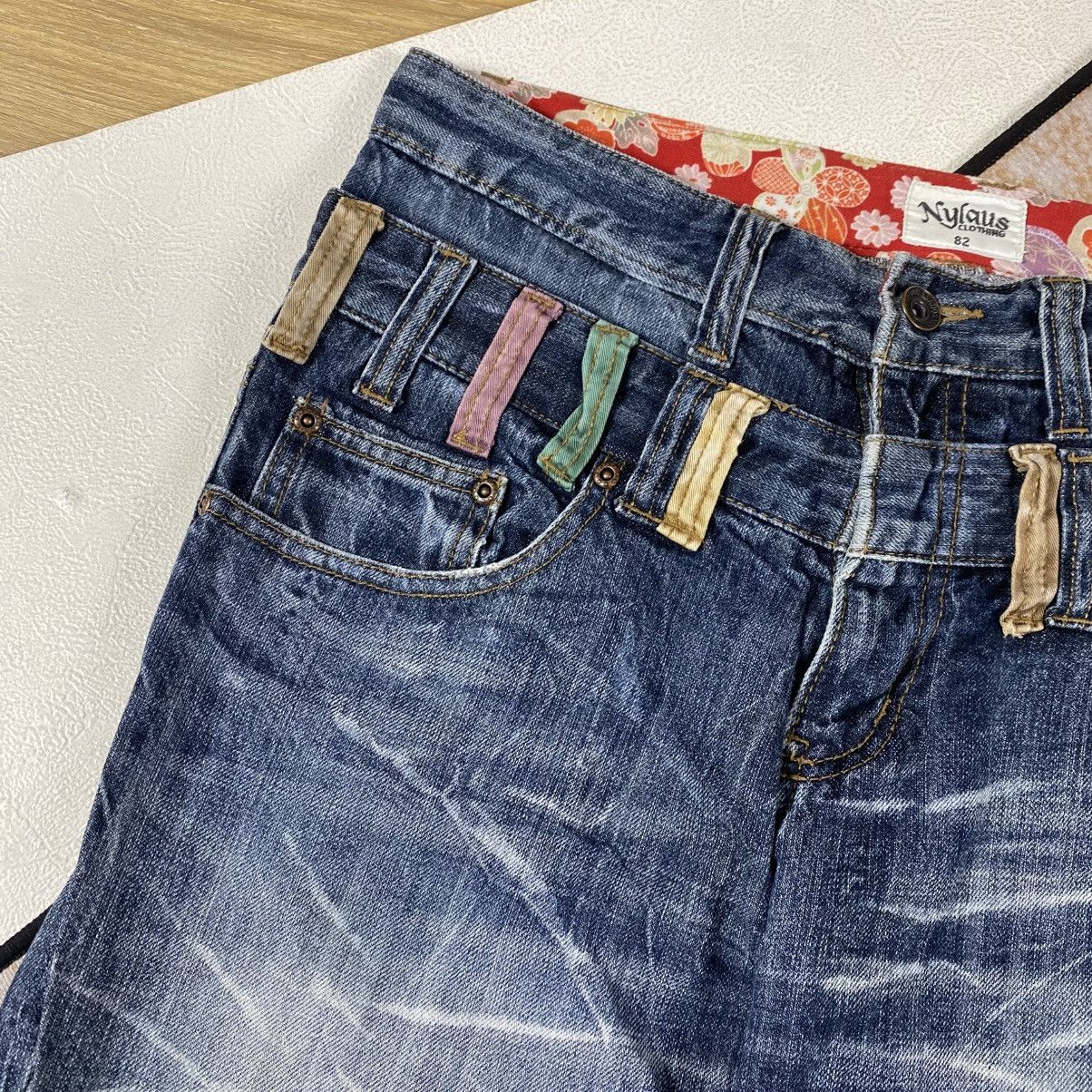 Japanese Brand Nylaus Double Waist Jeans Pants Size US 31 - 6 Thumbnail