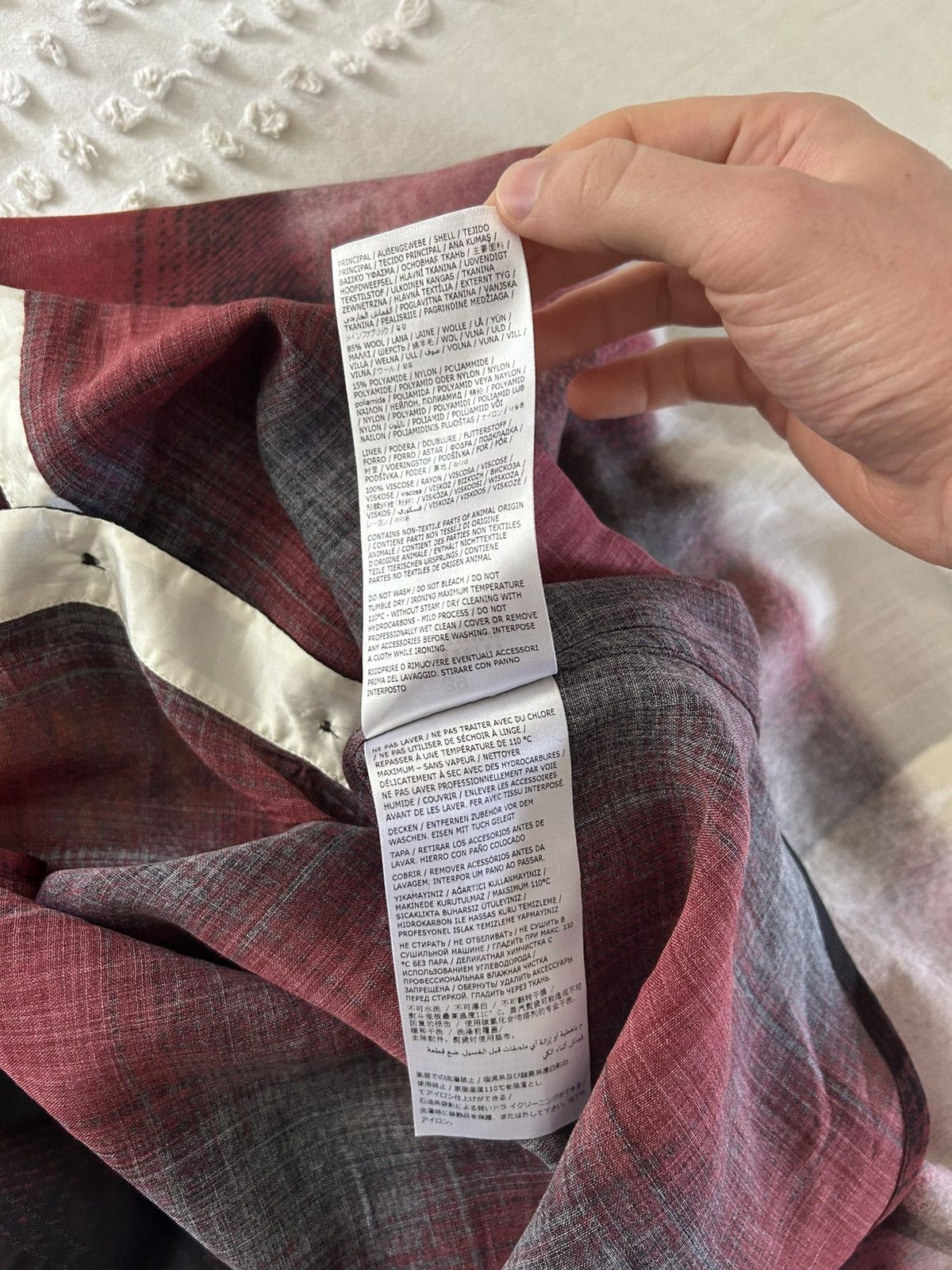 Maison Margiela Maison Margiela Pendleton Ombre Gradient Flannel Shirt Size US M / EU 48-50 / 2 - 8 Thumbnail