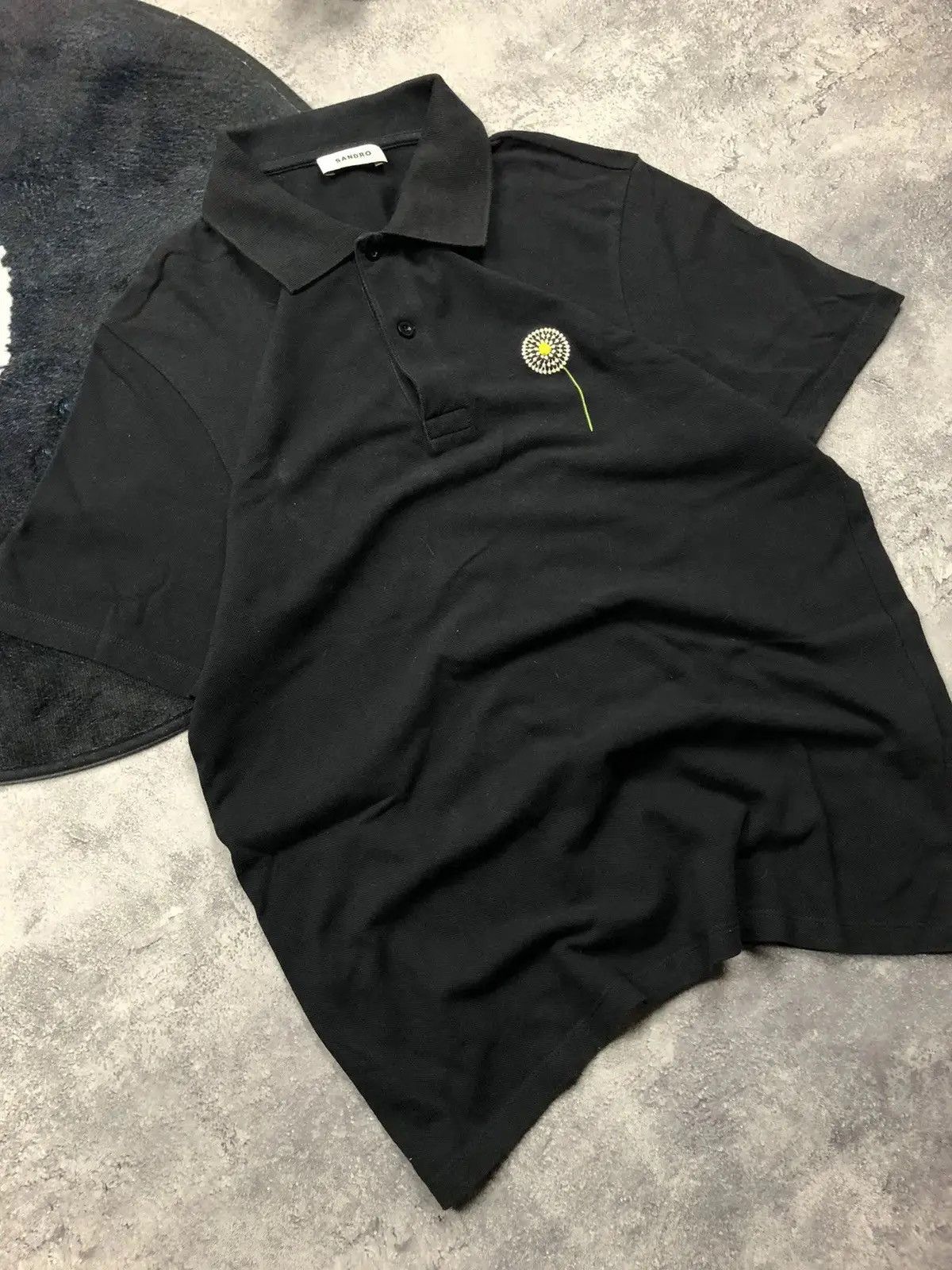 Sandro SANDRO Streetwear Luxury Polo Tshirt Chamomile Hype Logo Size US M / EU 48-50 / 2 - 3 Thumbnail