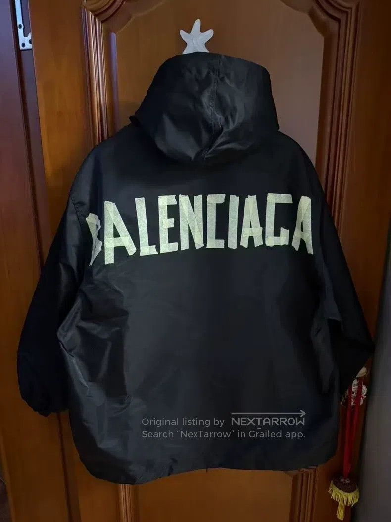 Balenciaga Balenciaga Tape Waterproof Jacket Size US XXS / EU 40 - 2 Thumbnail
