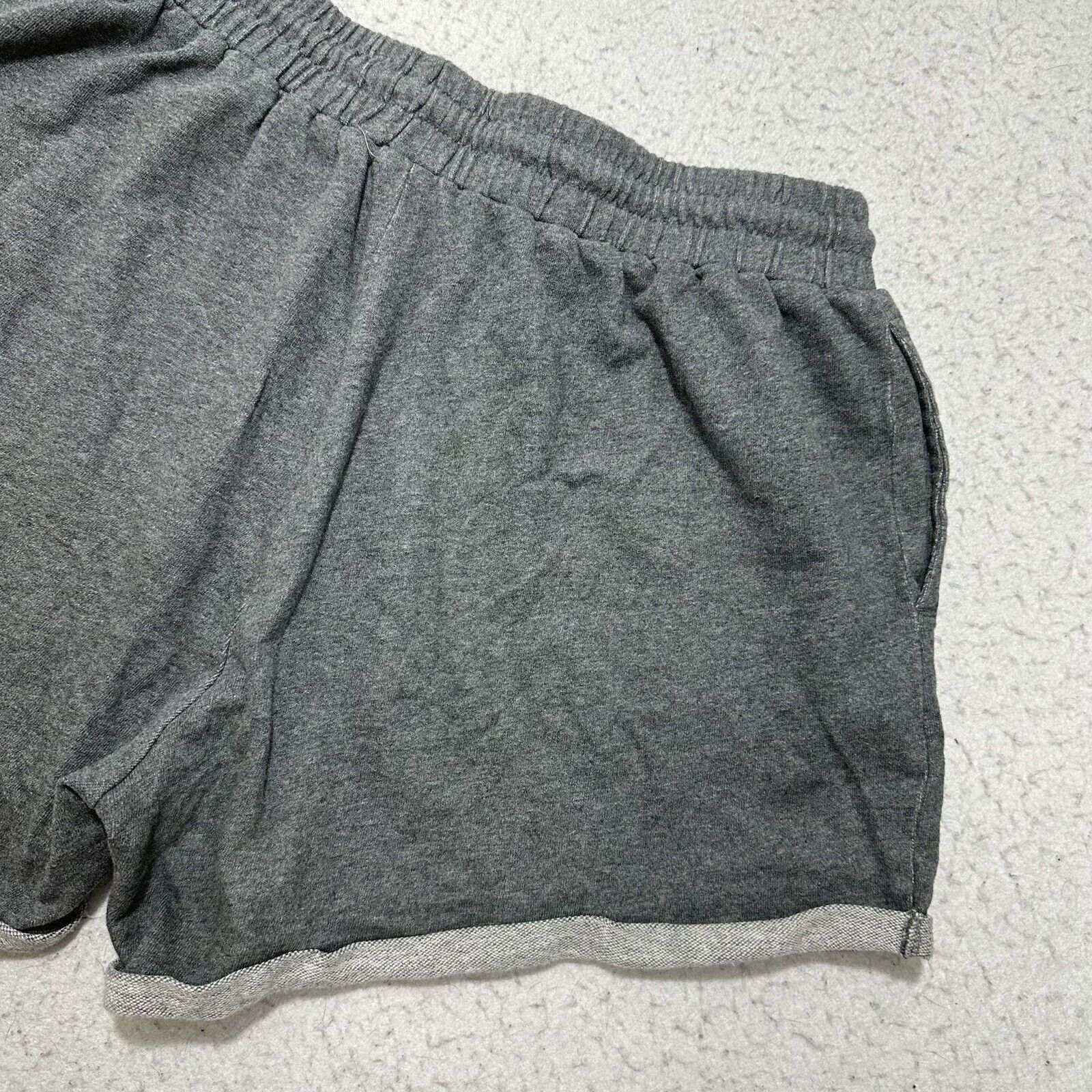 Shein Shein XXL Gray Sweat Shorts 4" Inseam High Waist Cotton Size 42" / US 20 - 7 Thumbnail