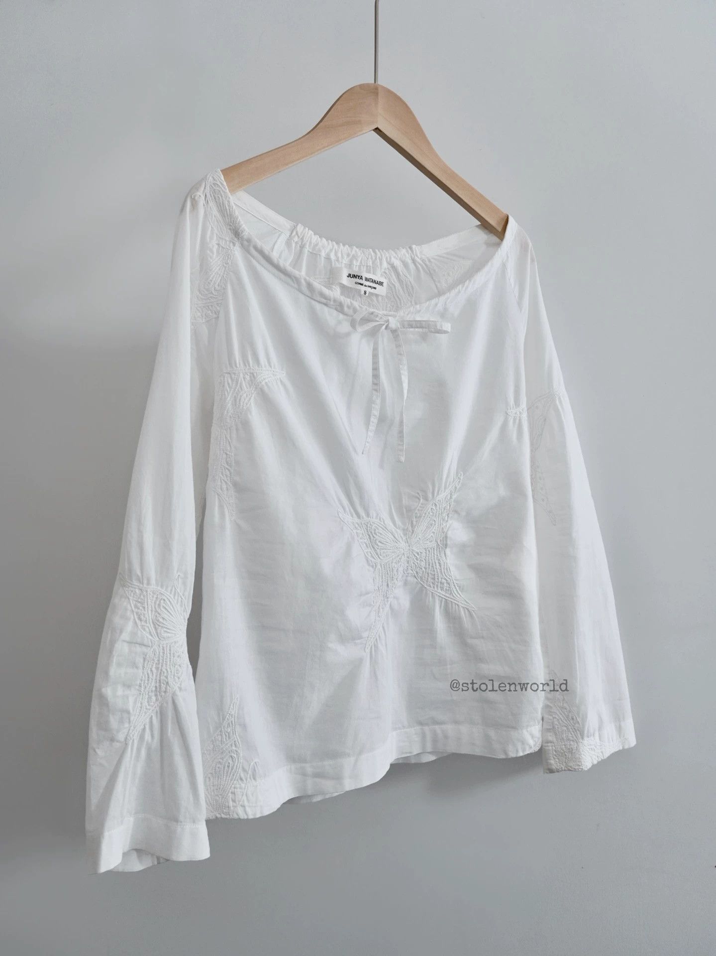 Junya Watanabe Junya Watanabe 03SS Para Butterfly Embroidered Top S Size S / US 4 / IT 40 - 3 Thumbnail