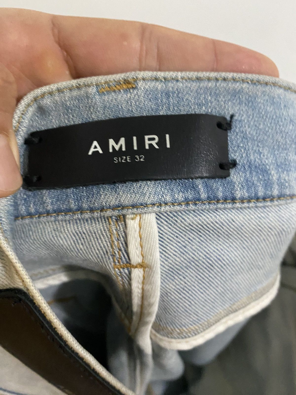 Amiri Amiri Light Indigo Zebra Sequin Jeans Size US 32 / EU 48 - 3 Thumbnail